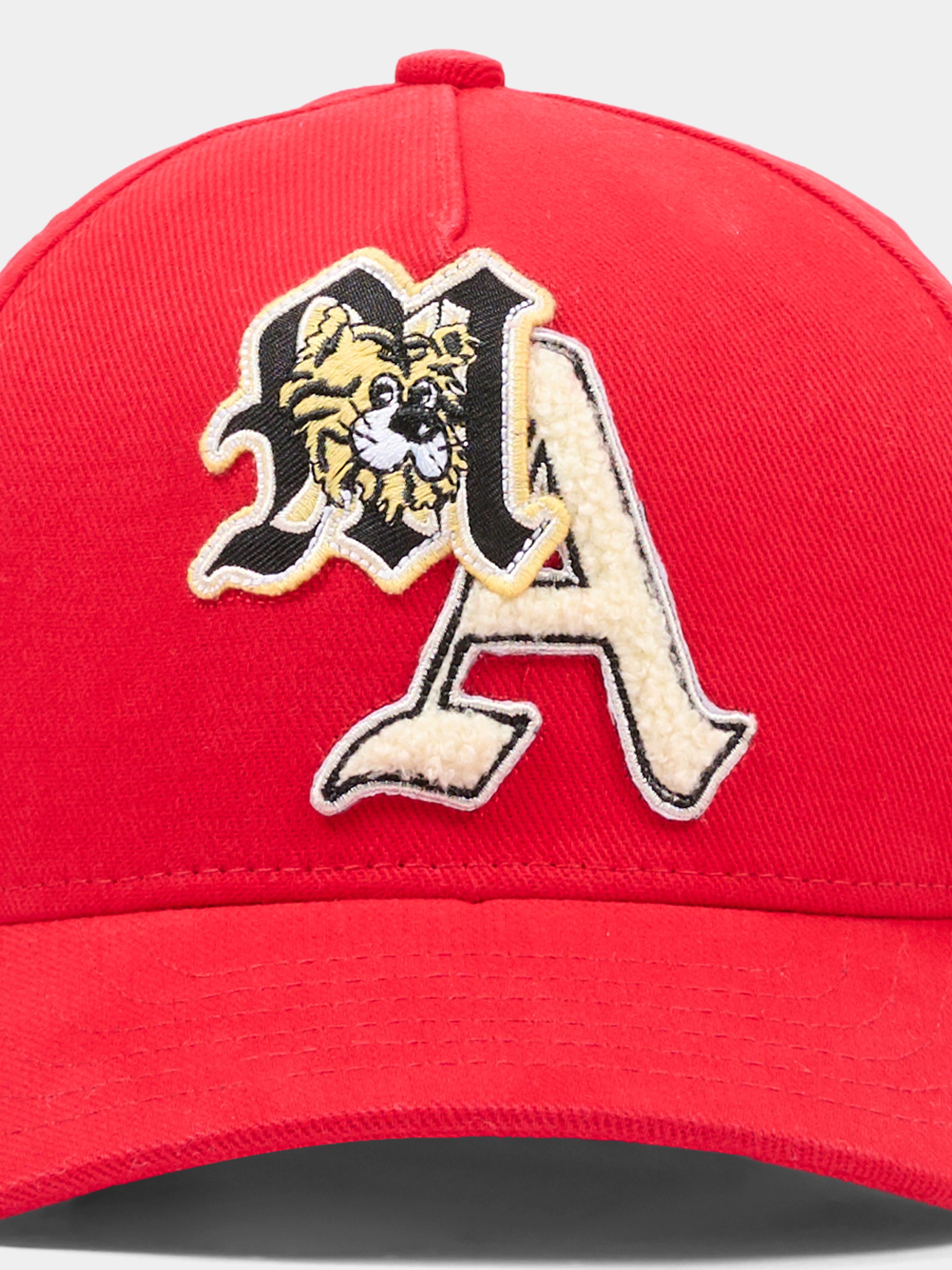 Cappello con visiera rosso per bambini con ricamo,Amiri,ACSAHE1002 RED