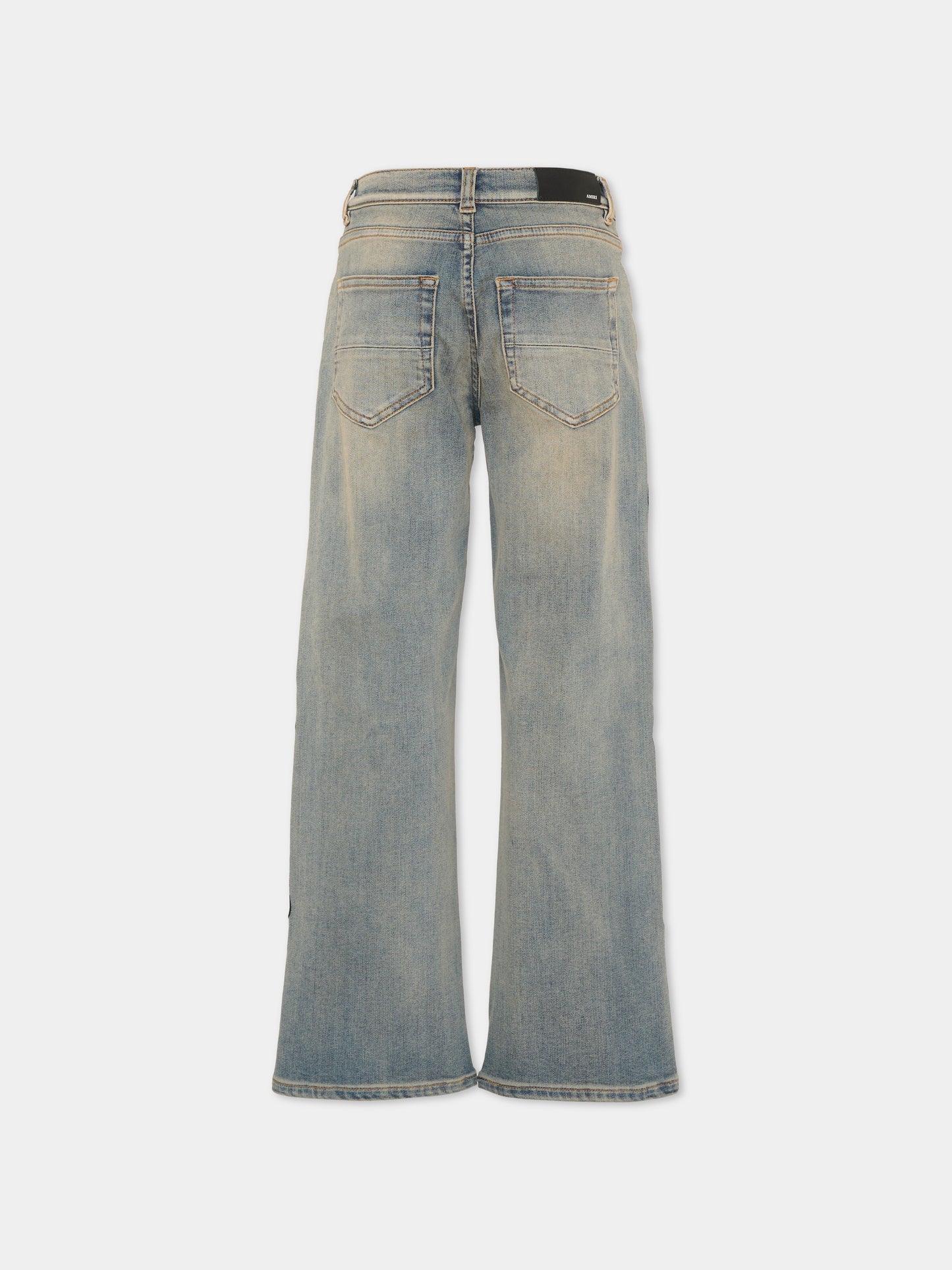 Jeans denim per bambini con ricami,Amiri,ACBMPA1006 ANTIQUE INDIGO