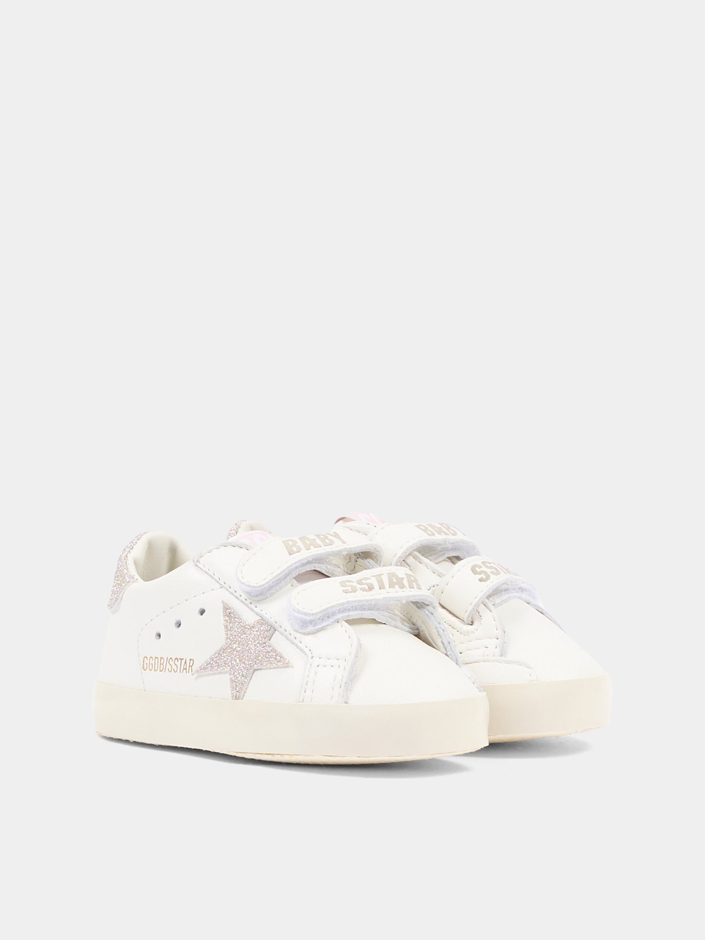 Sneakers Old School bianche per neonata con stella,Golden Goose,GIF00166 F008016 10847