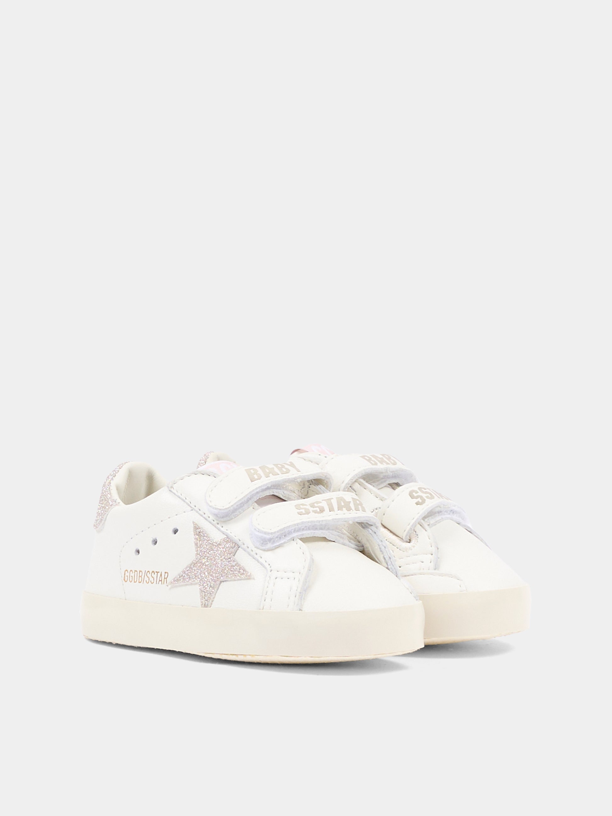 Sneakers Old School bianche per neonata con stella,Golden Goose,GIF00166 F008016 10847