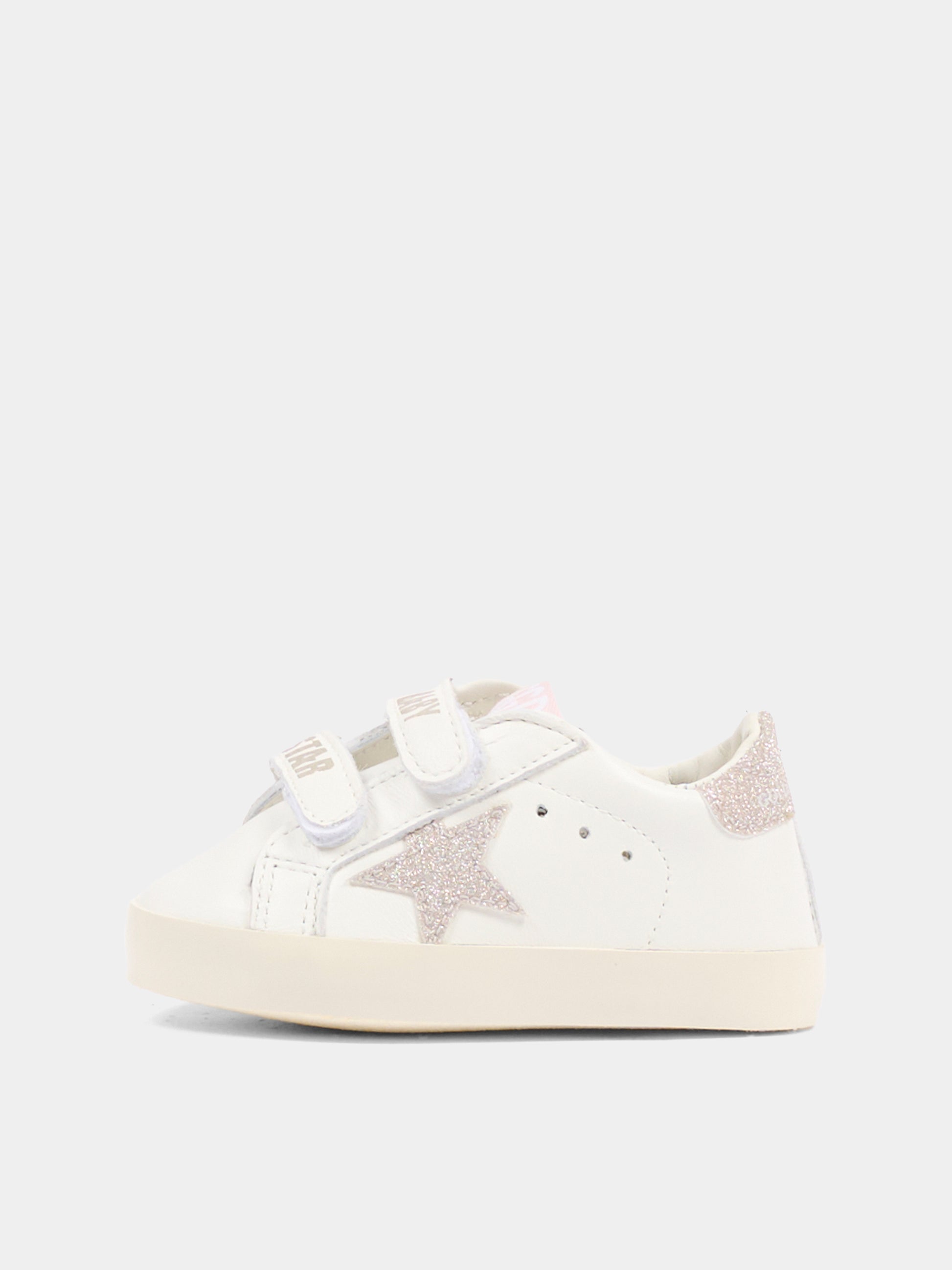 Sneakers Old School bianche per neonata con stella,Golden Goose,GIF00166 F008016 10847