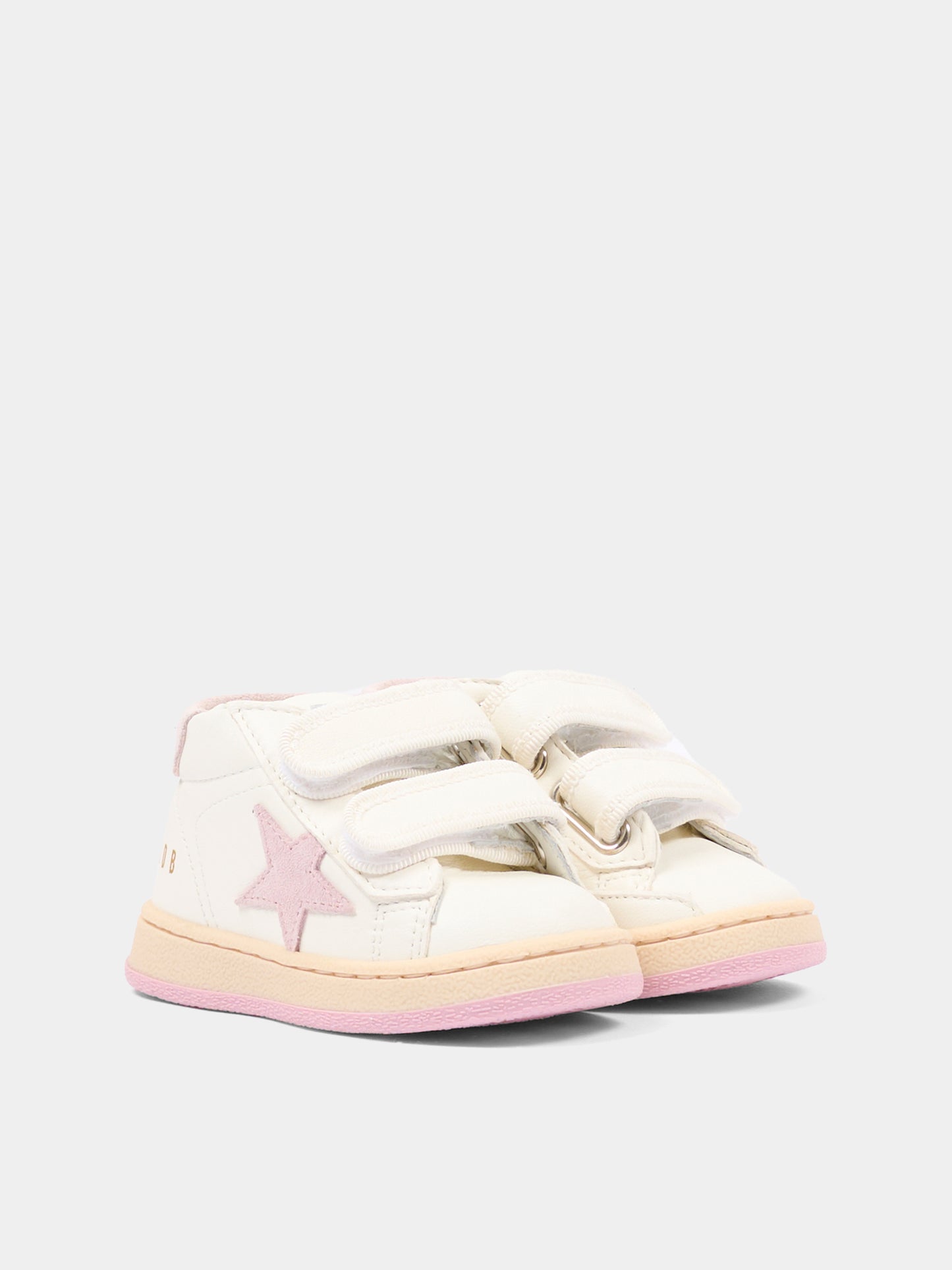 Sneakers bianche June Ballstar per neonata e bambina con logo,Golden Goose,GJF00386 F005301 11202