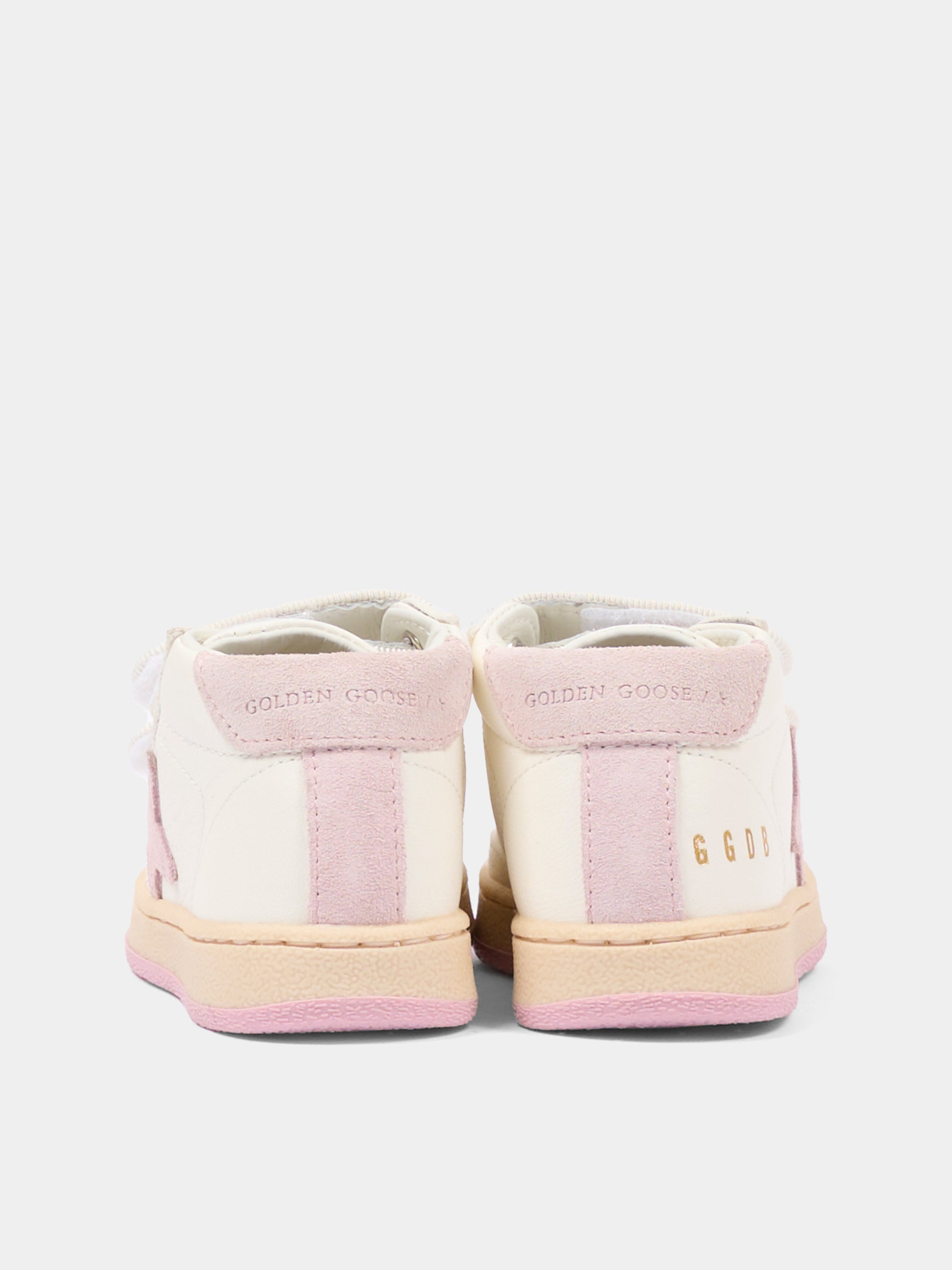 Sneakers bianche June Ballstar per neonata e bambina con logo,Golden Goose,GJF00386 F005301 11202