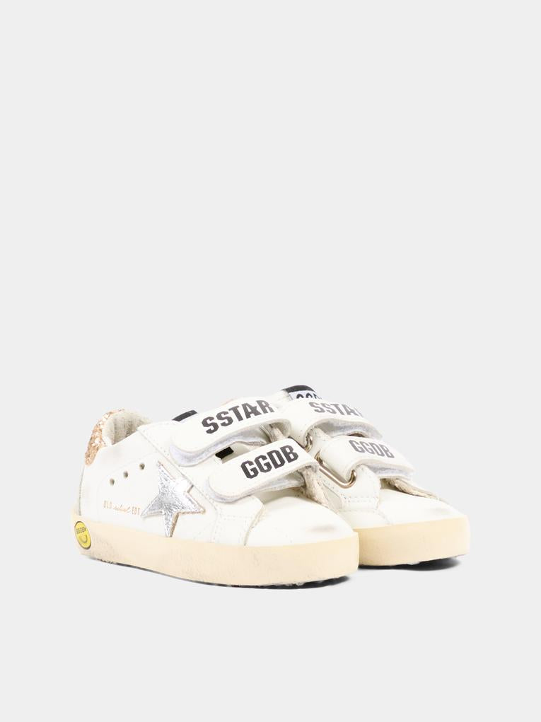 Sneaker bianca Old School Classic per bambina,Golden Goose,GYF00177 F008041 10593