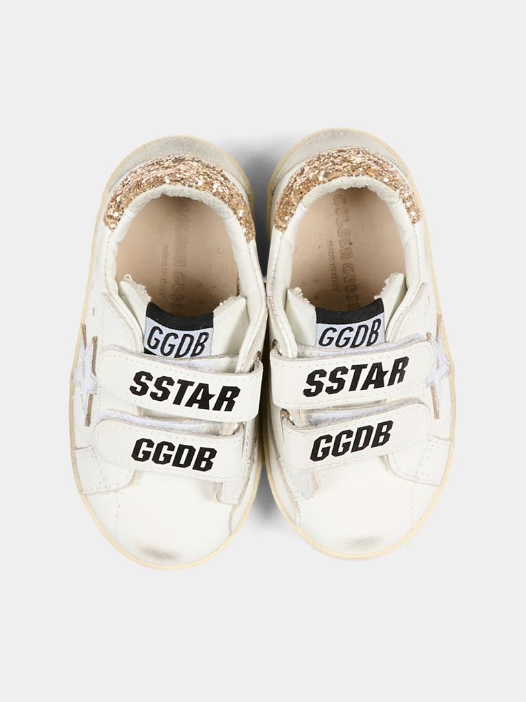 Sneaker bianca Old School Classic per bambina,Golden Goose,GYF00177 F008041 10593