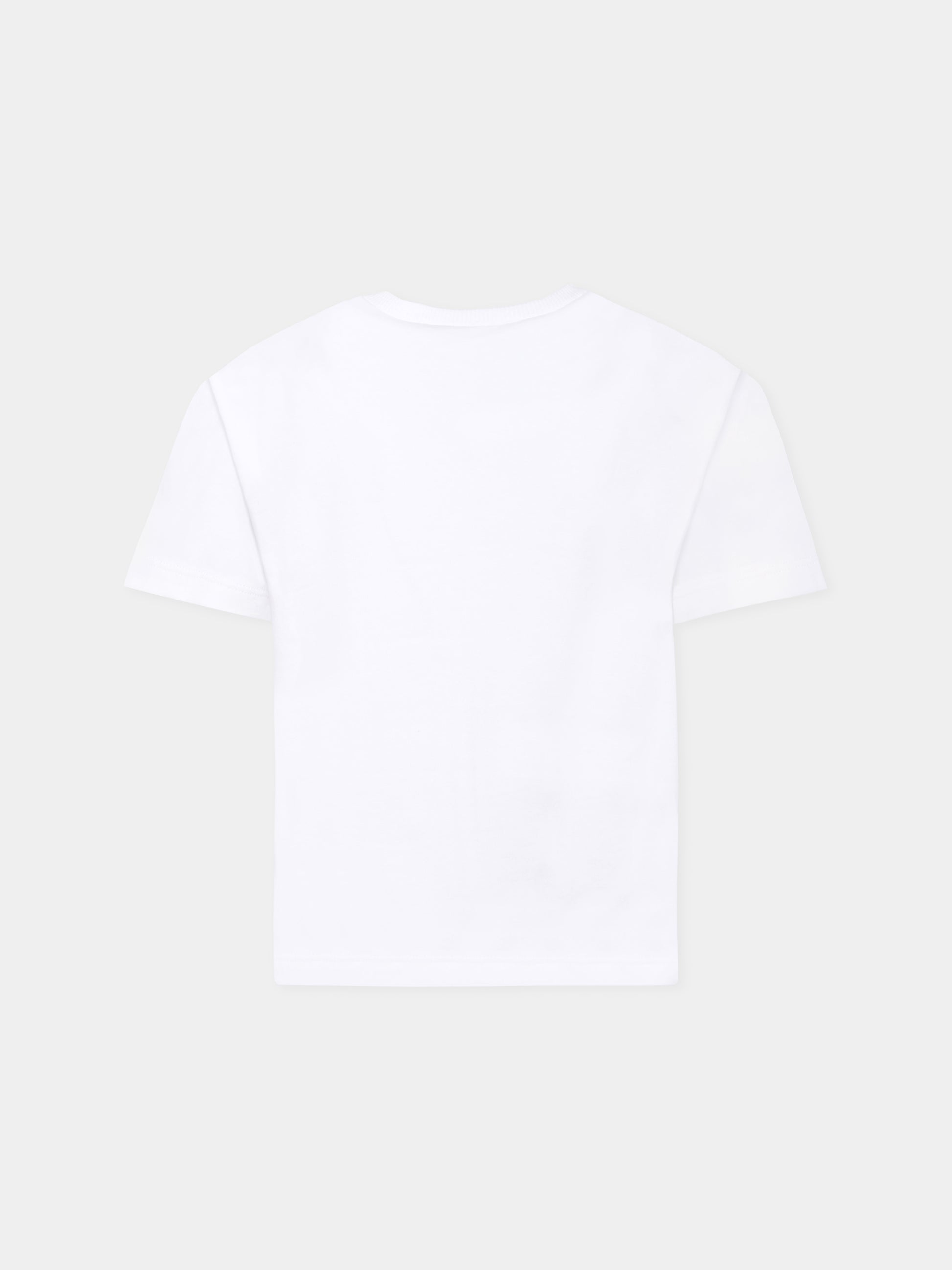 T-shirt bianca per bambini con orso e cani,J.o. Milano X Coccolebimbi,676A1