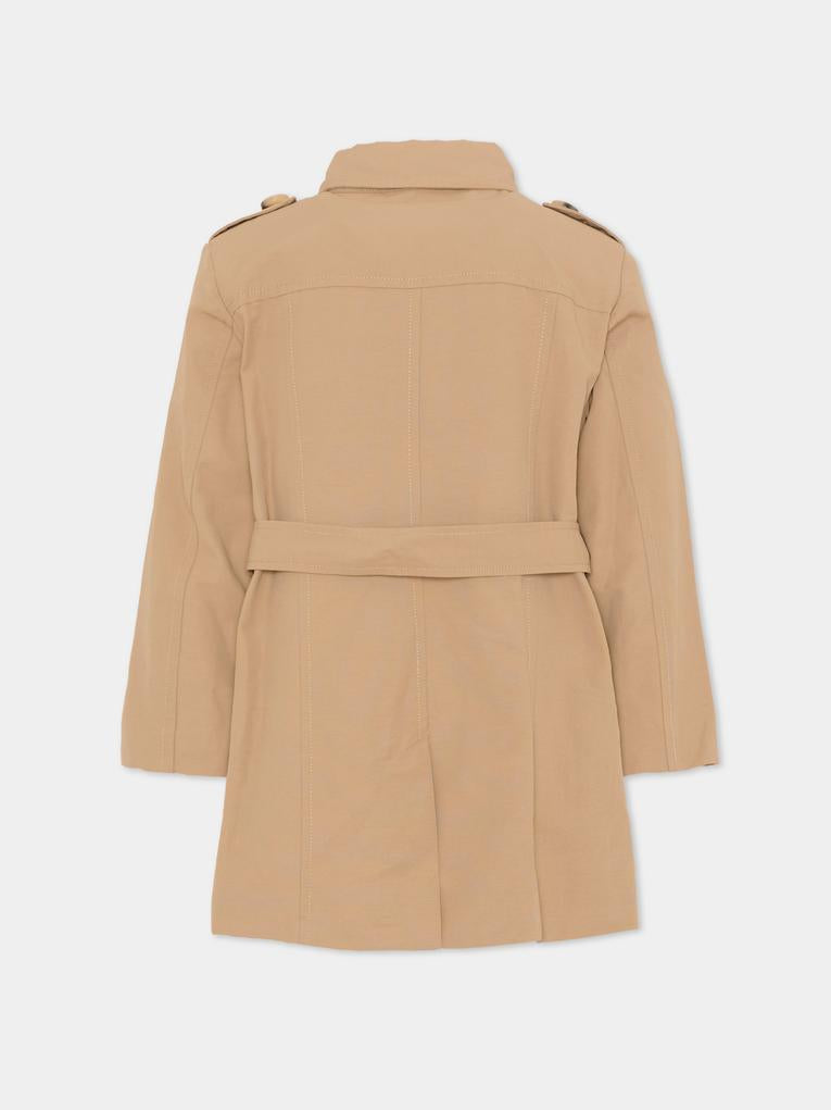 Trench beige per bambina,Max&co,MX0011 MX003 MX700