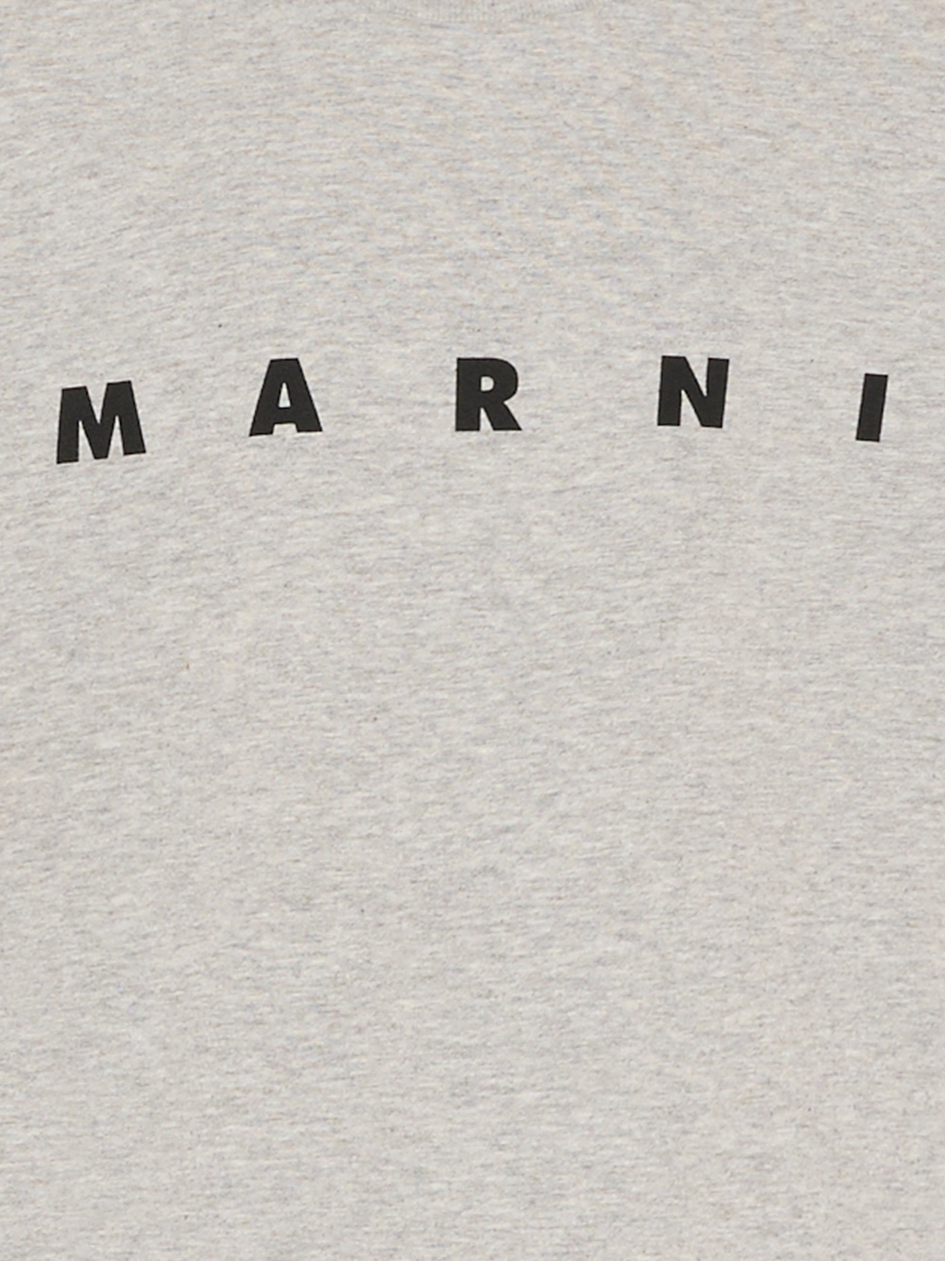 T-shirt grigia per bambini con logo nero,Marni Kids,M002MV M00RF 0M903