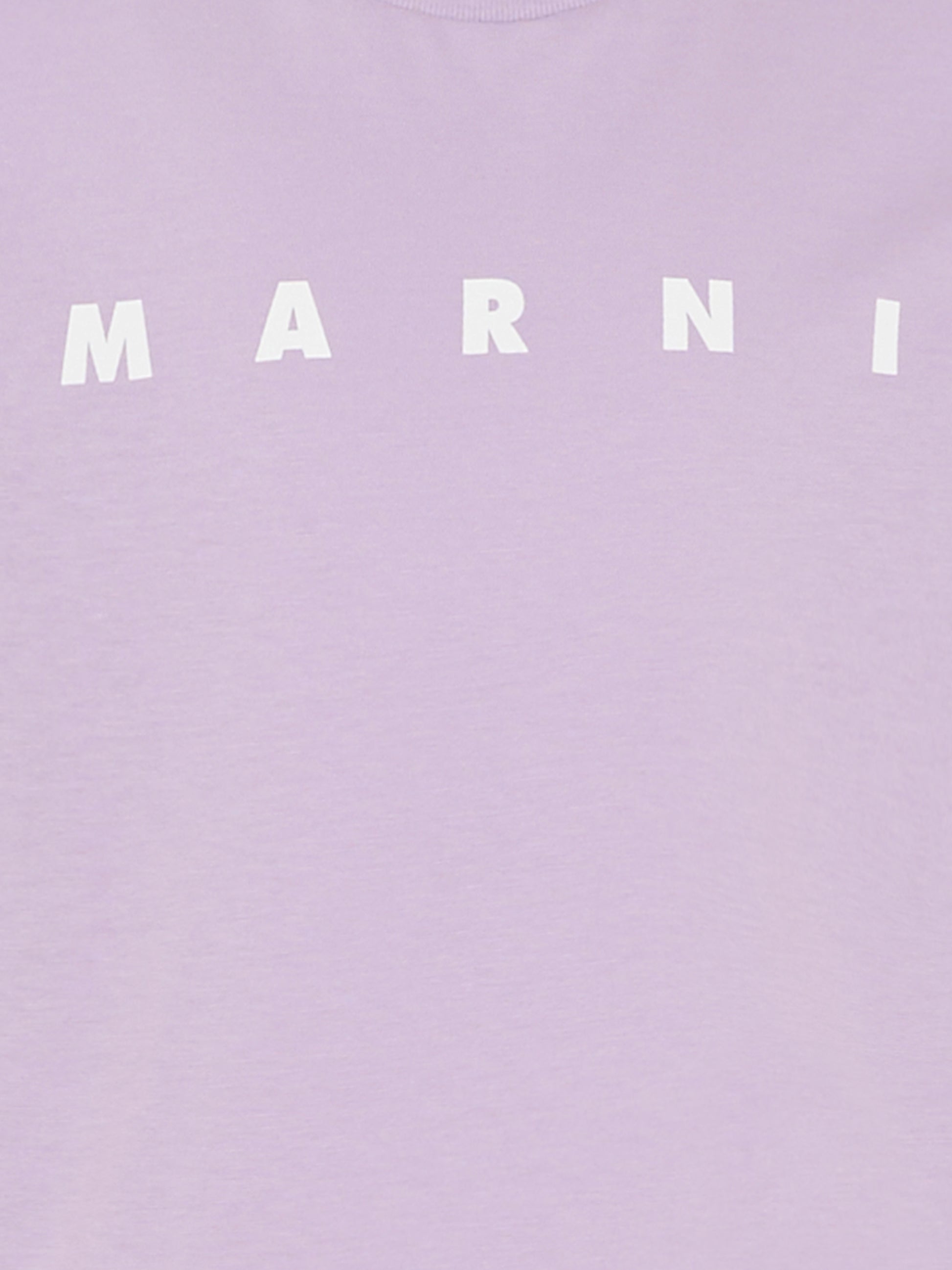 T-shirt lilla per bambina con logo,Marni Kids,M01601 M00RF 0M612
