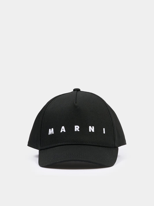 Cappello nero per bambini con logo,Marni Kids,M01630 M00J2 0MC13