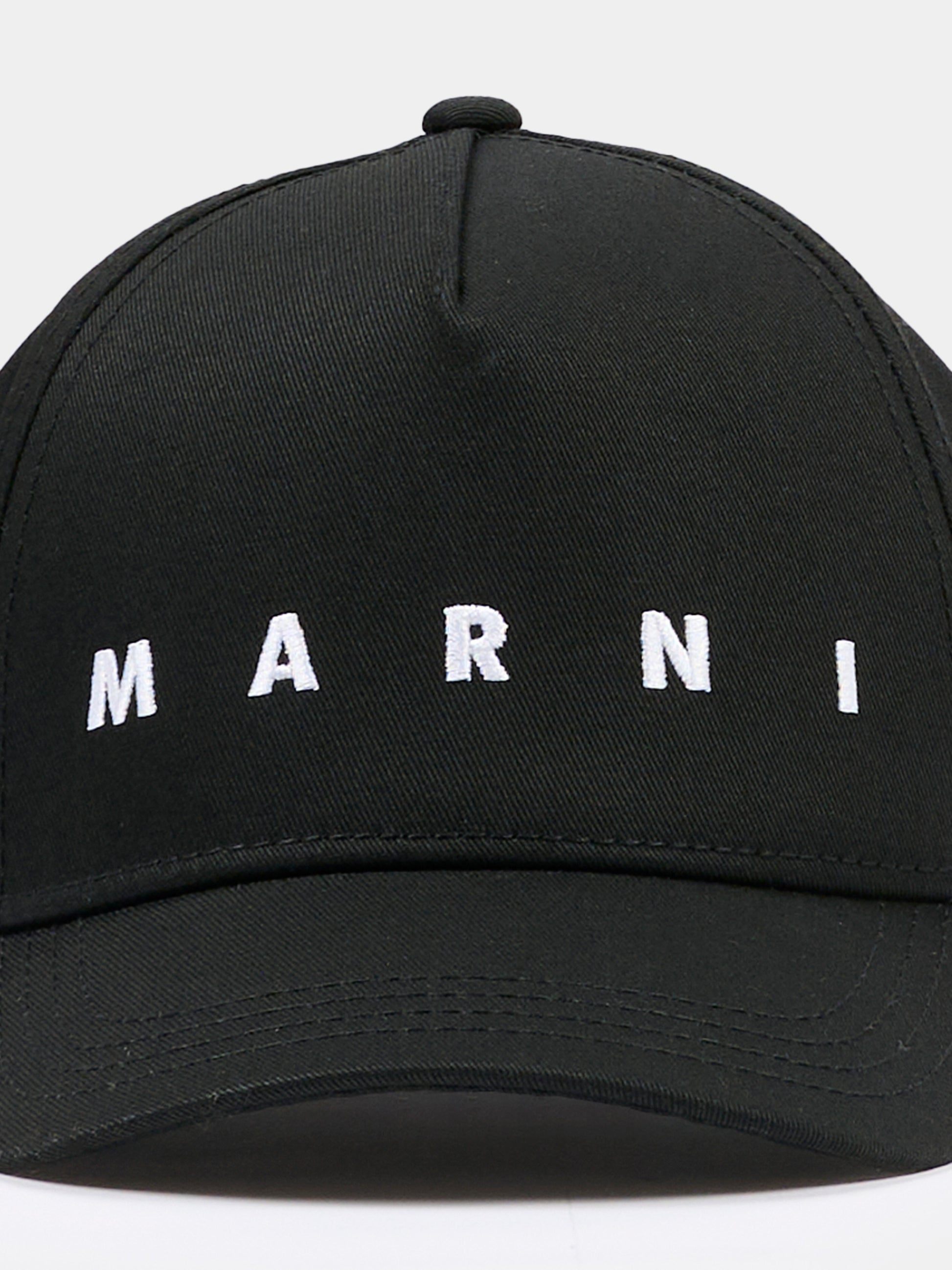Cappello nero per bambini con logo,Marni Kids,M01630 M00J2 0MC13