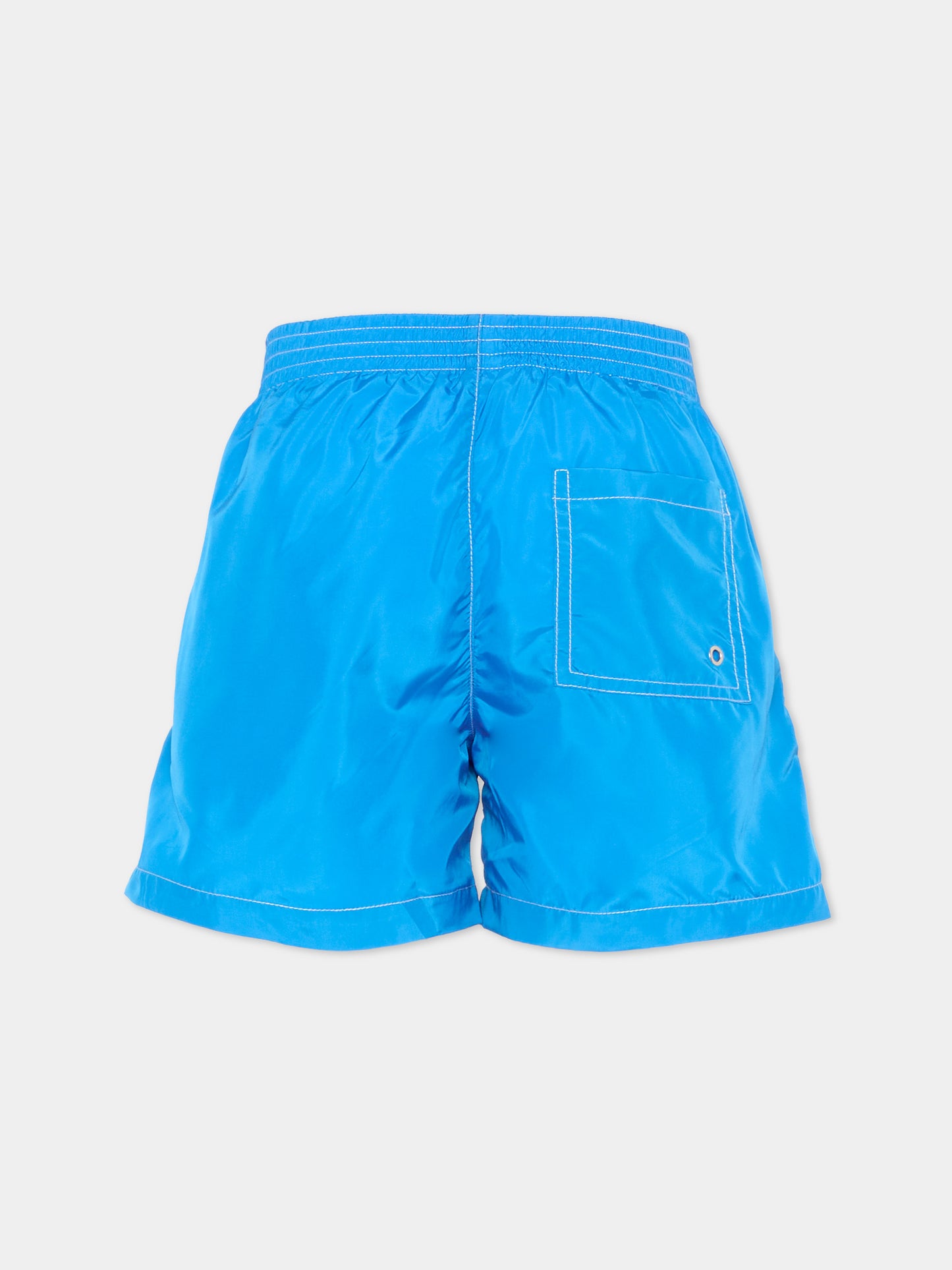 Boxer mare azzurro per bambino con logo,Marni Kids,M01718 M00SD 0M859