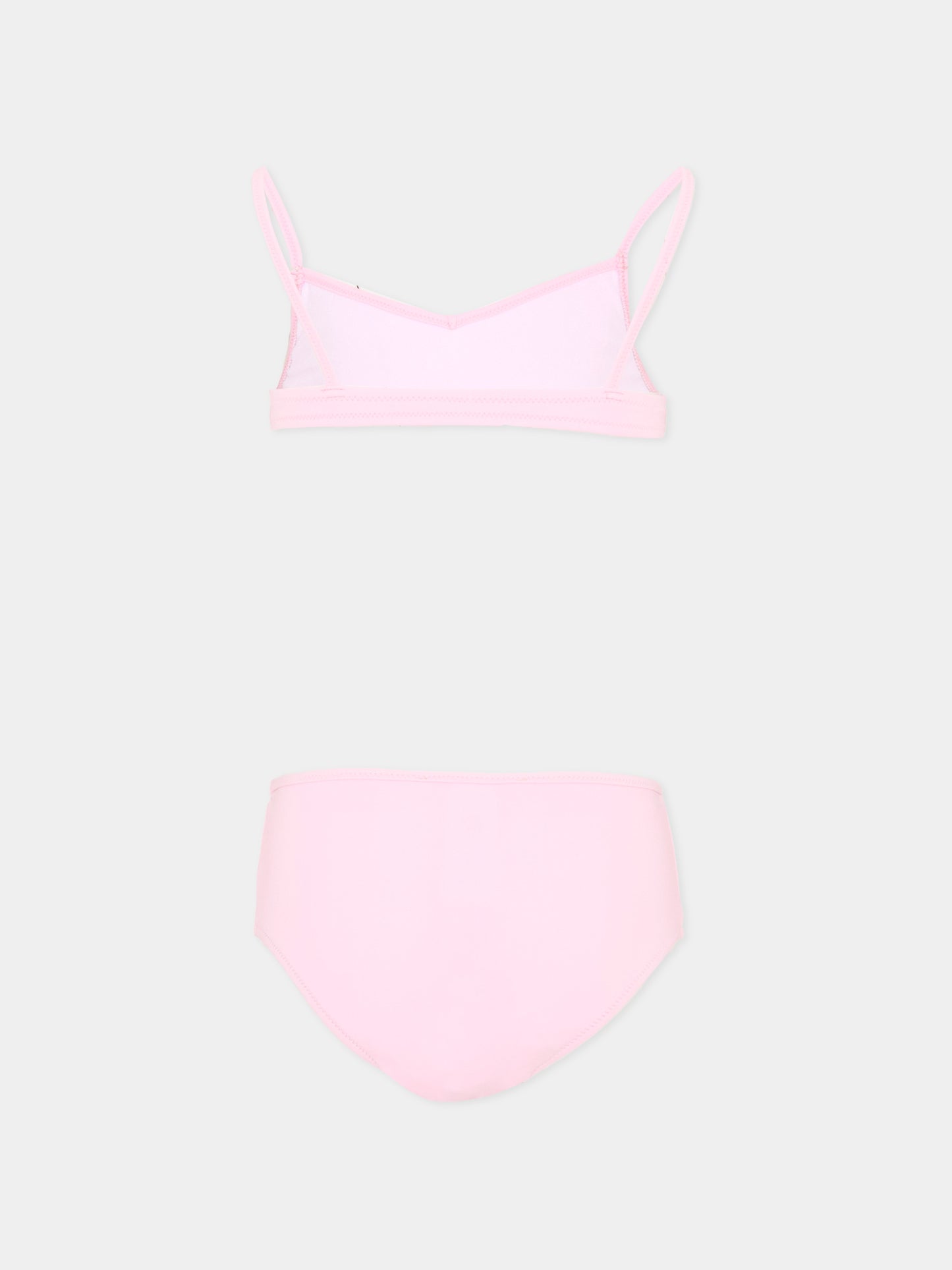 Slip e bikini rosa per bambina con logo,Marni Kids,M01759 M00M2 0M351