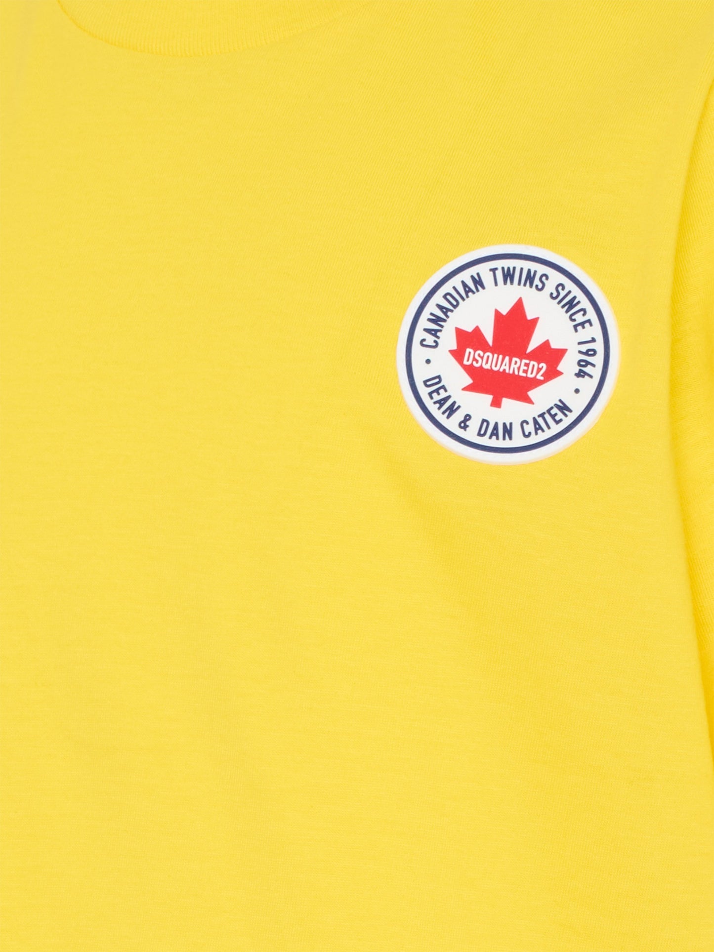 T-shirt gialla per bambino con logo,Dsquared2,DQ3162 D004G DQ220
