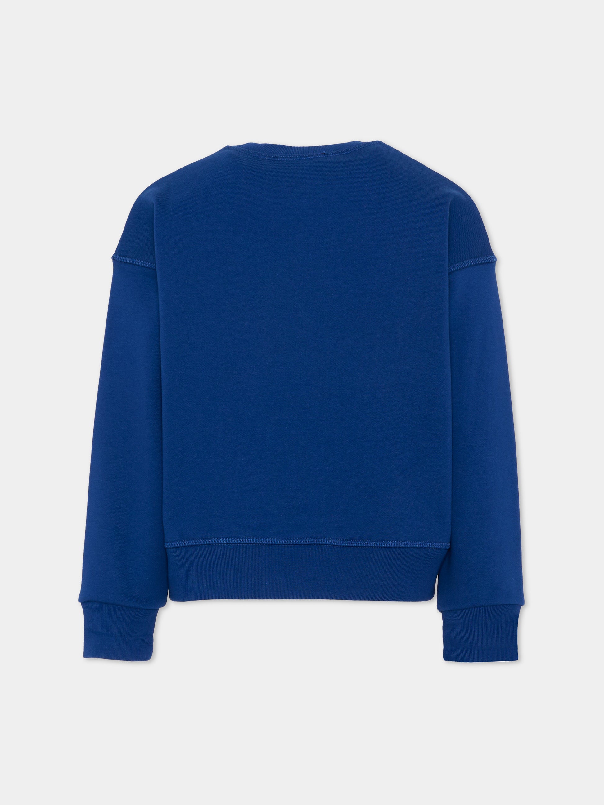 Felpa blu per bambino con logo,Dsquared2,DQ3185 D0094 DQ865