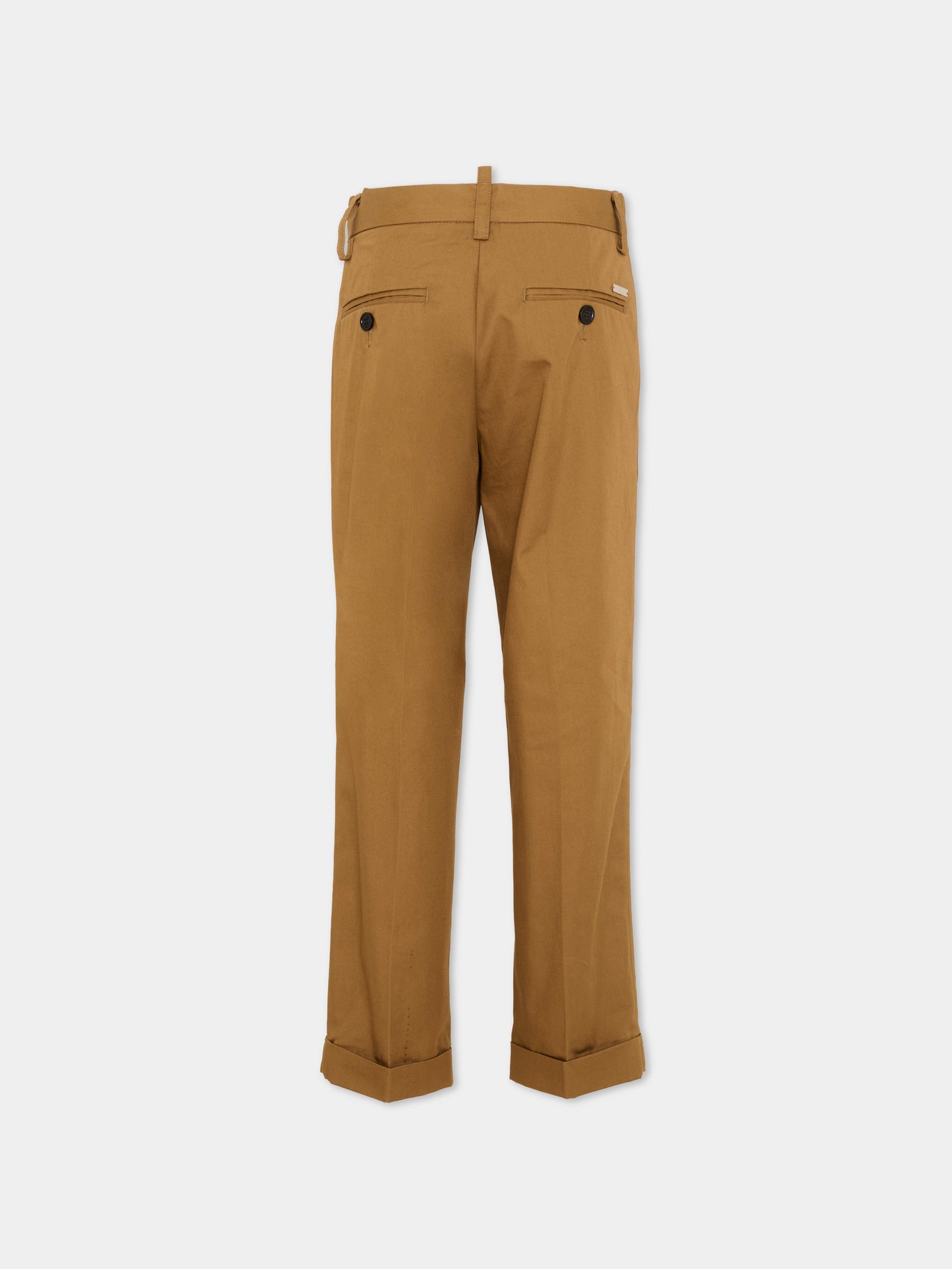 Pantalone marrone per bambino con logo,Dsquared2,DQ3262 D0AGI DQ730