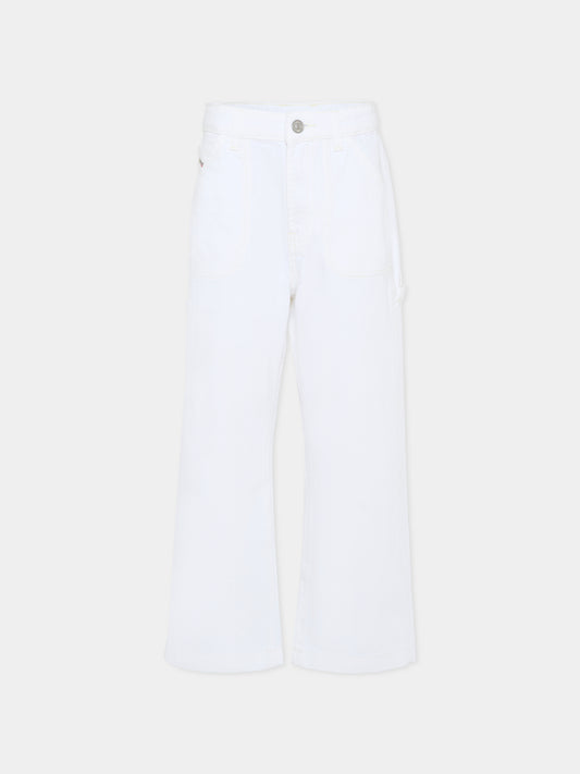 Jeans bianchi per bambino con logo,Diesel,J02361 KXBRZ K141
