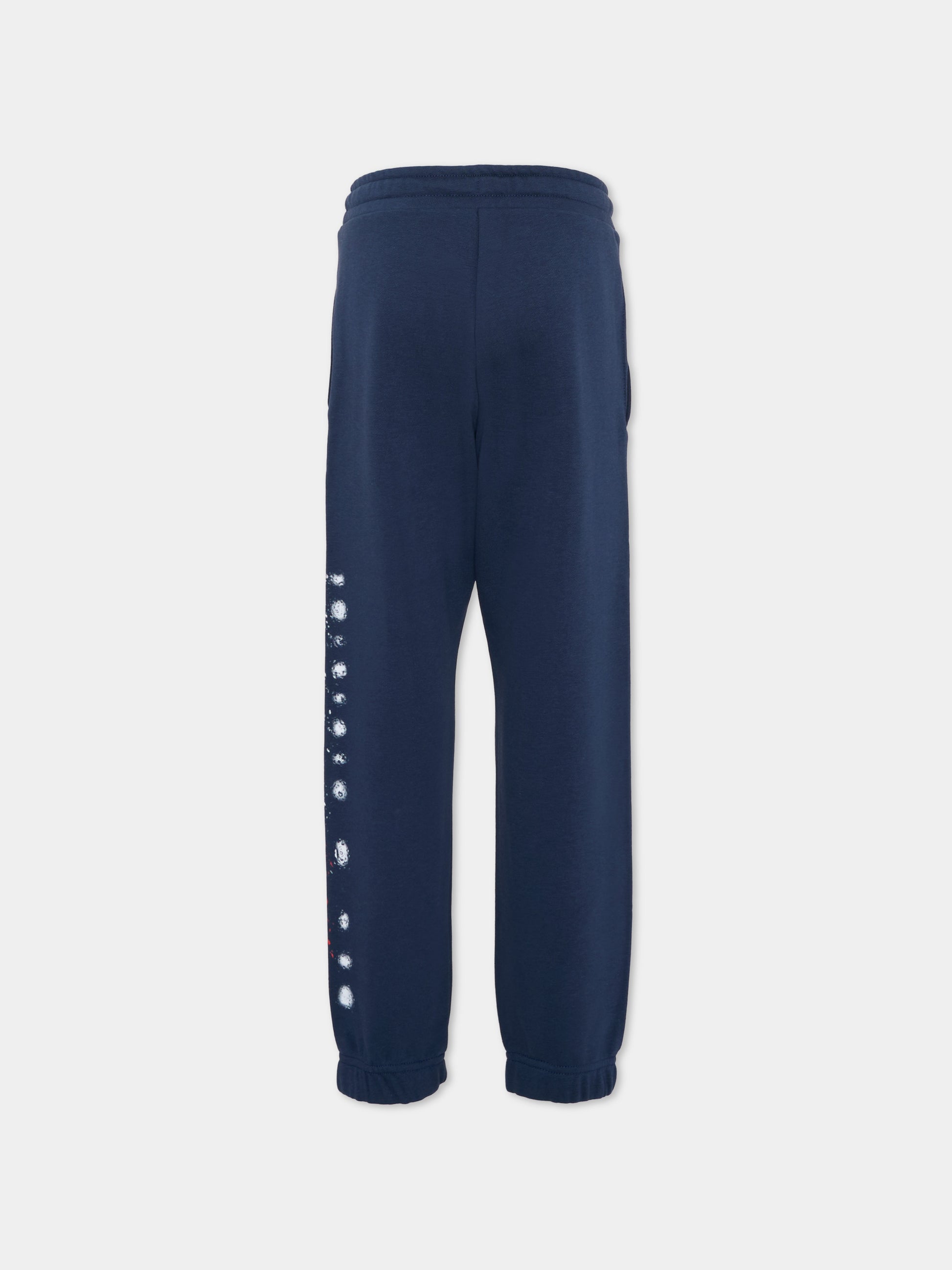 Pantaloni blu per bambino con logo,Diesel,J02445 KYAZ3 K8AT