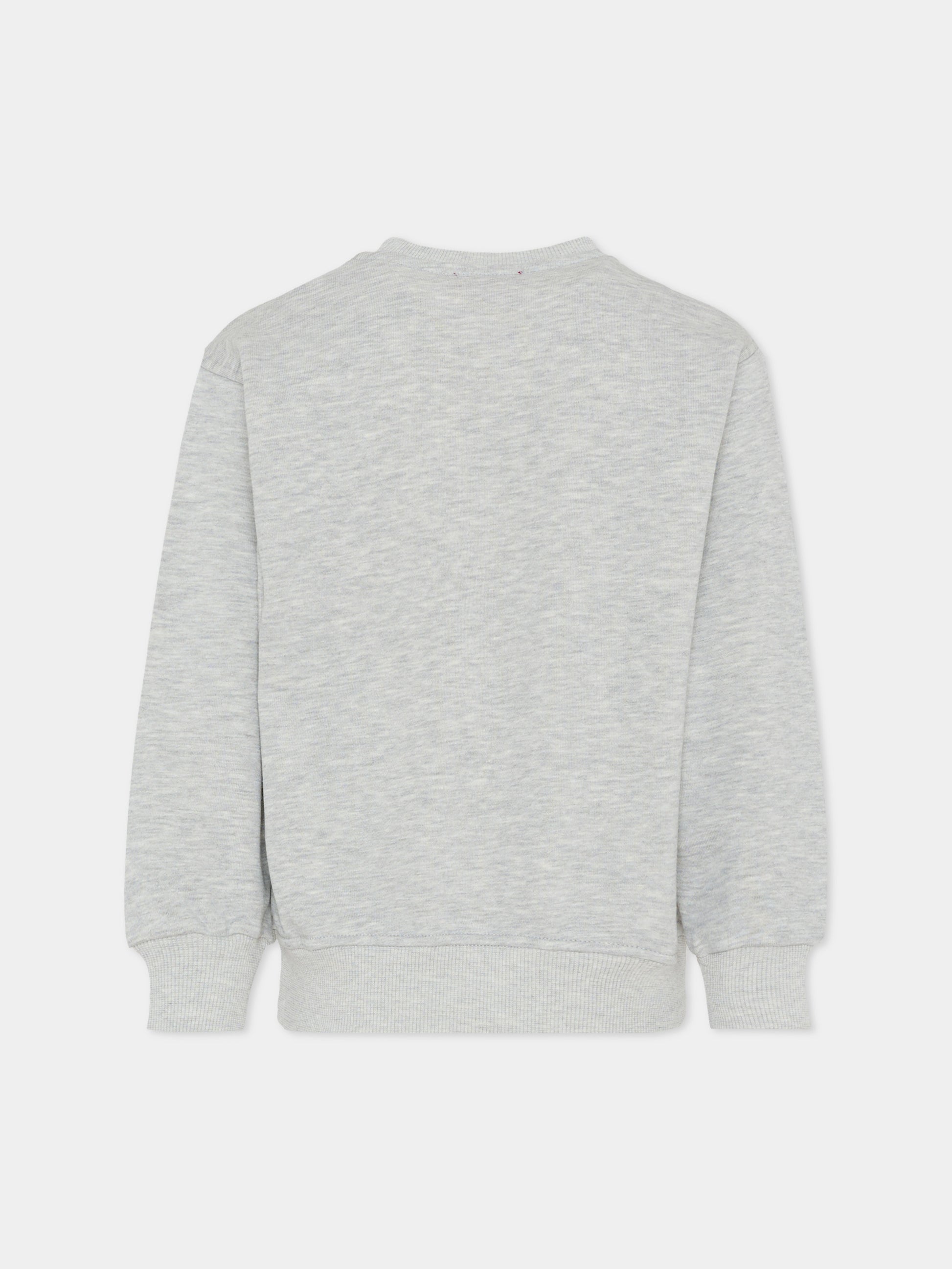 Felpa grigia per bambino con logo,Diesel,J02483 KYAZ3 K963