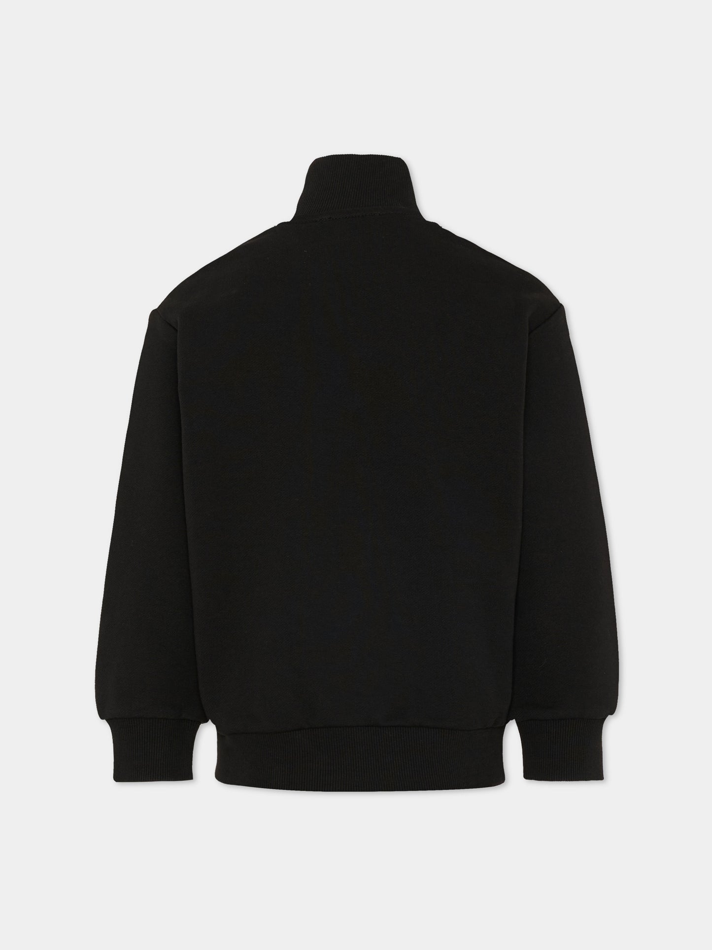 Felpa nera per bambino con logo,Diesel,J02613 0GEAD K900