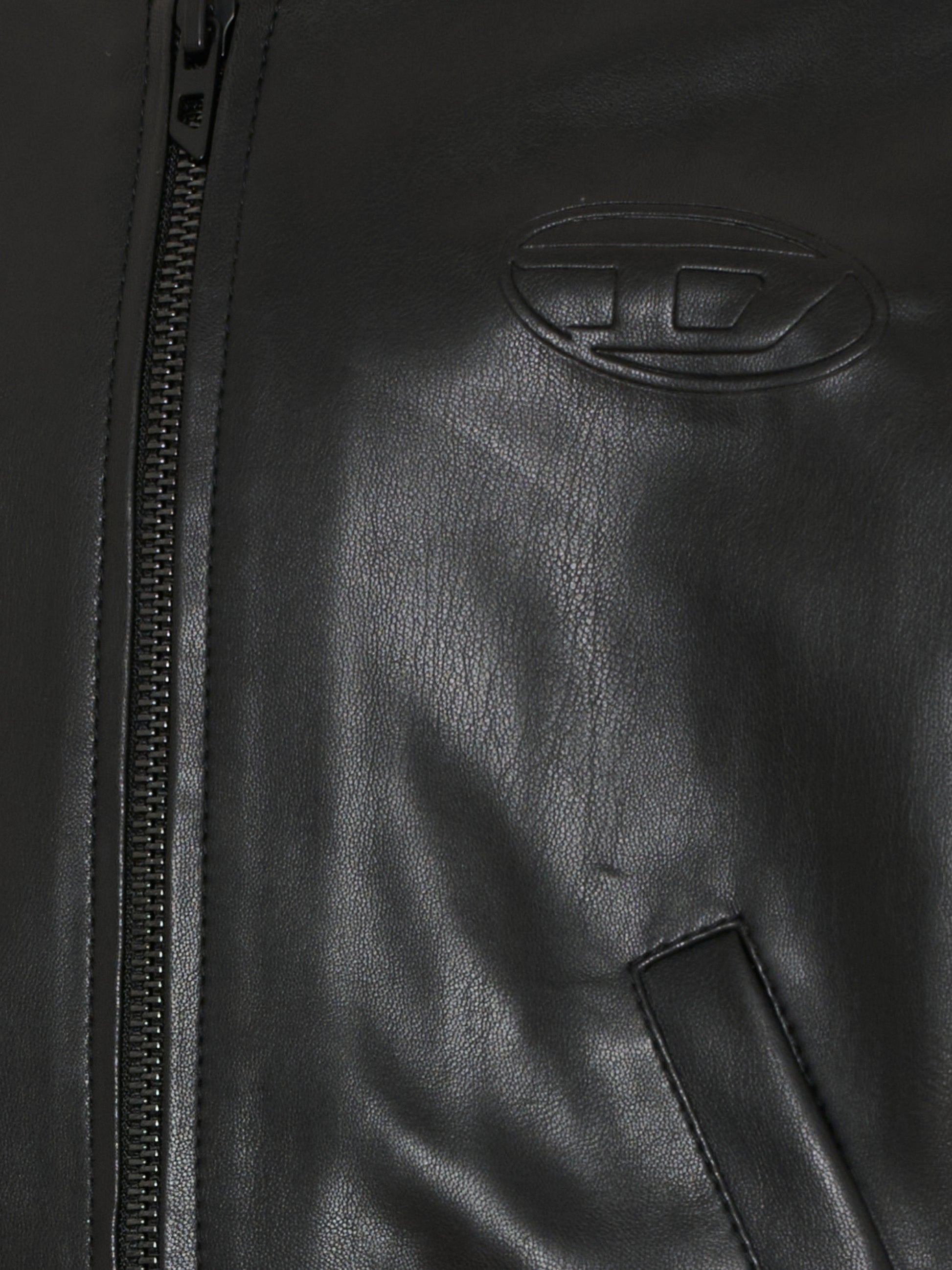 Giubbotto nero per bambini con logo,Diesel,J02648 KXB9D K900