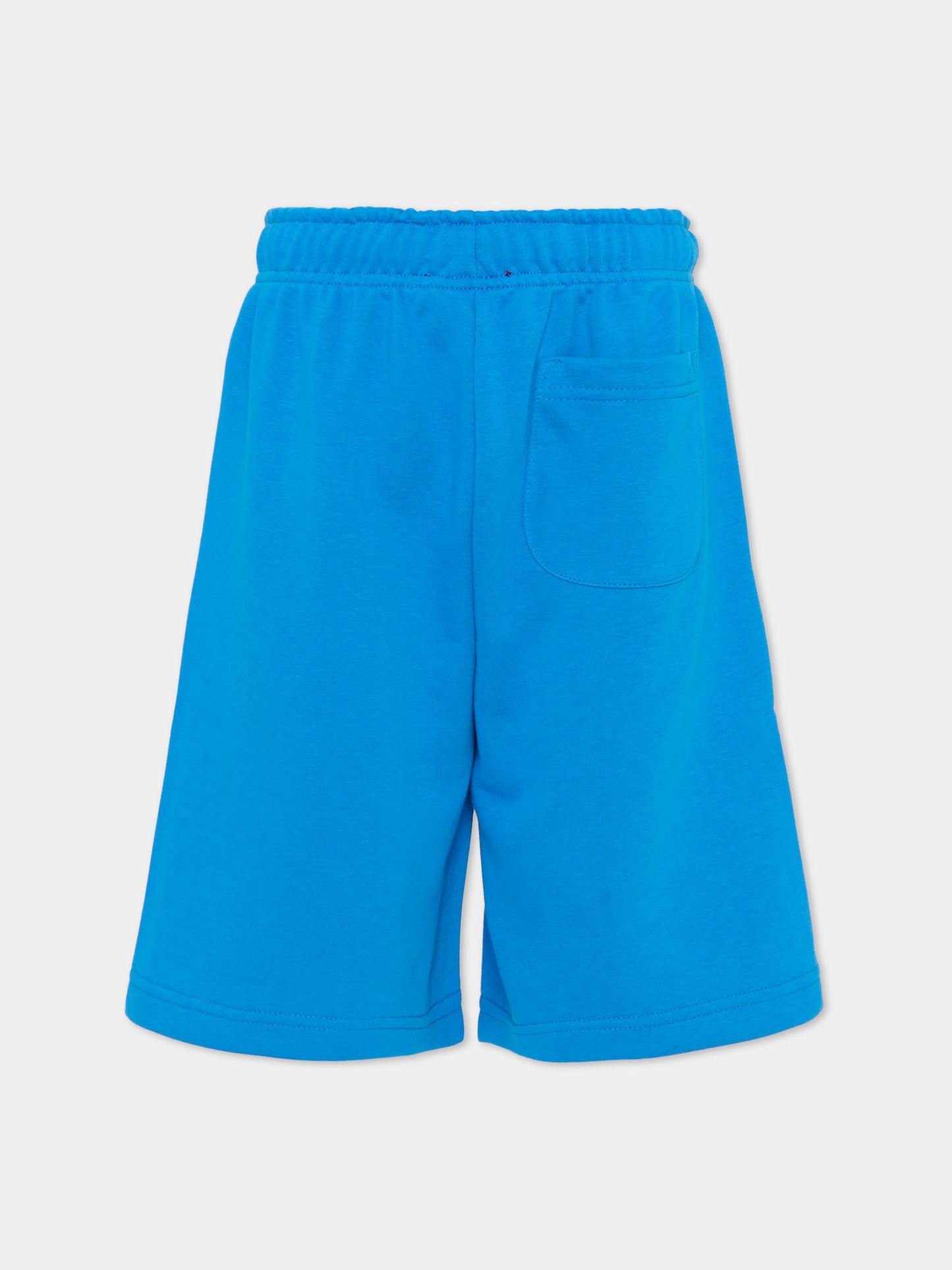 Shorts azzurri per bambino con logo,Diesel,J02683 KYAZ3 K804