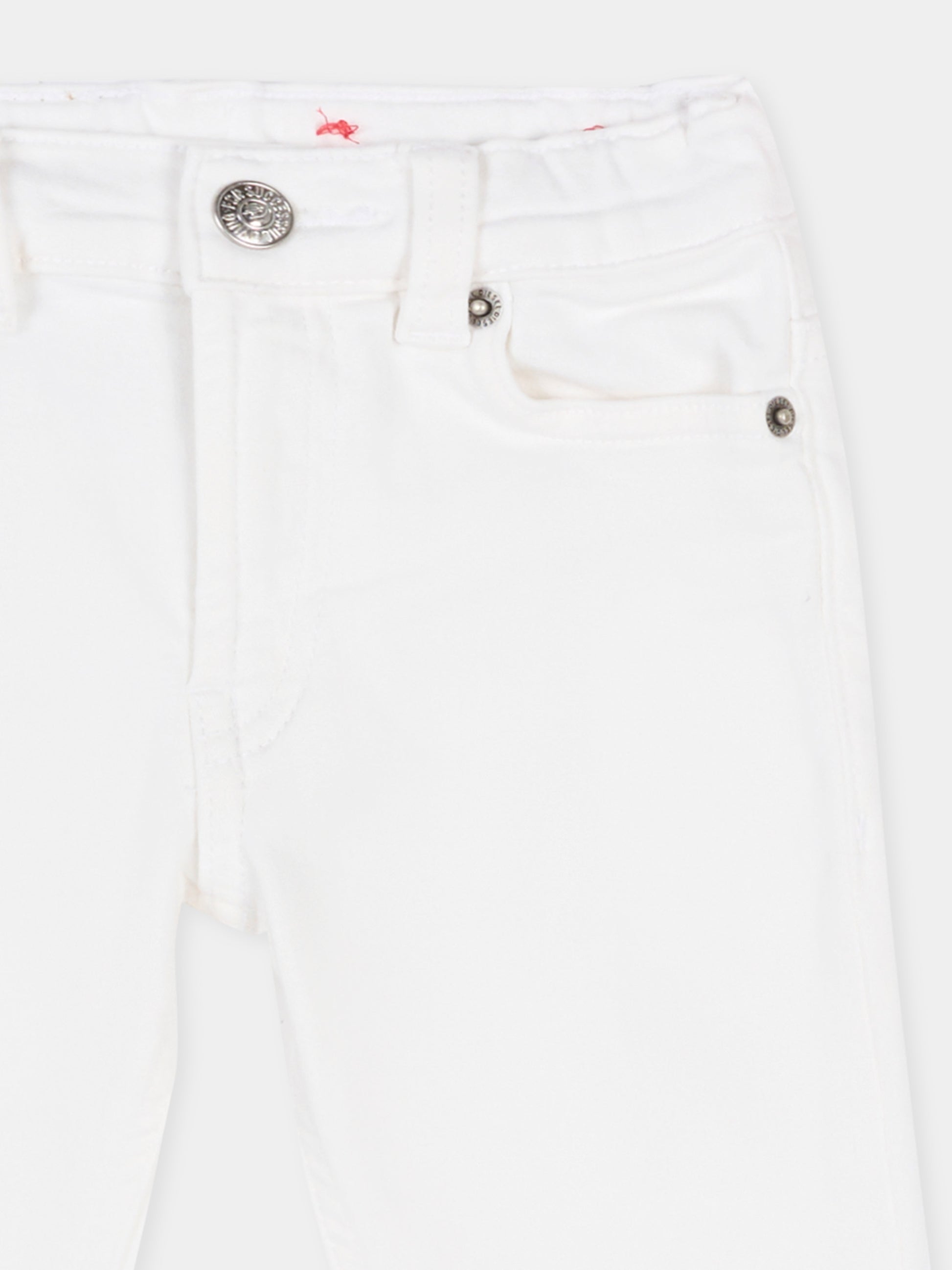 Jeans bianchi per neonati con logo,Diesel,K00312 KXBR6 K100