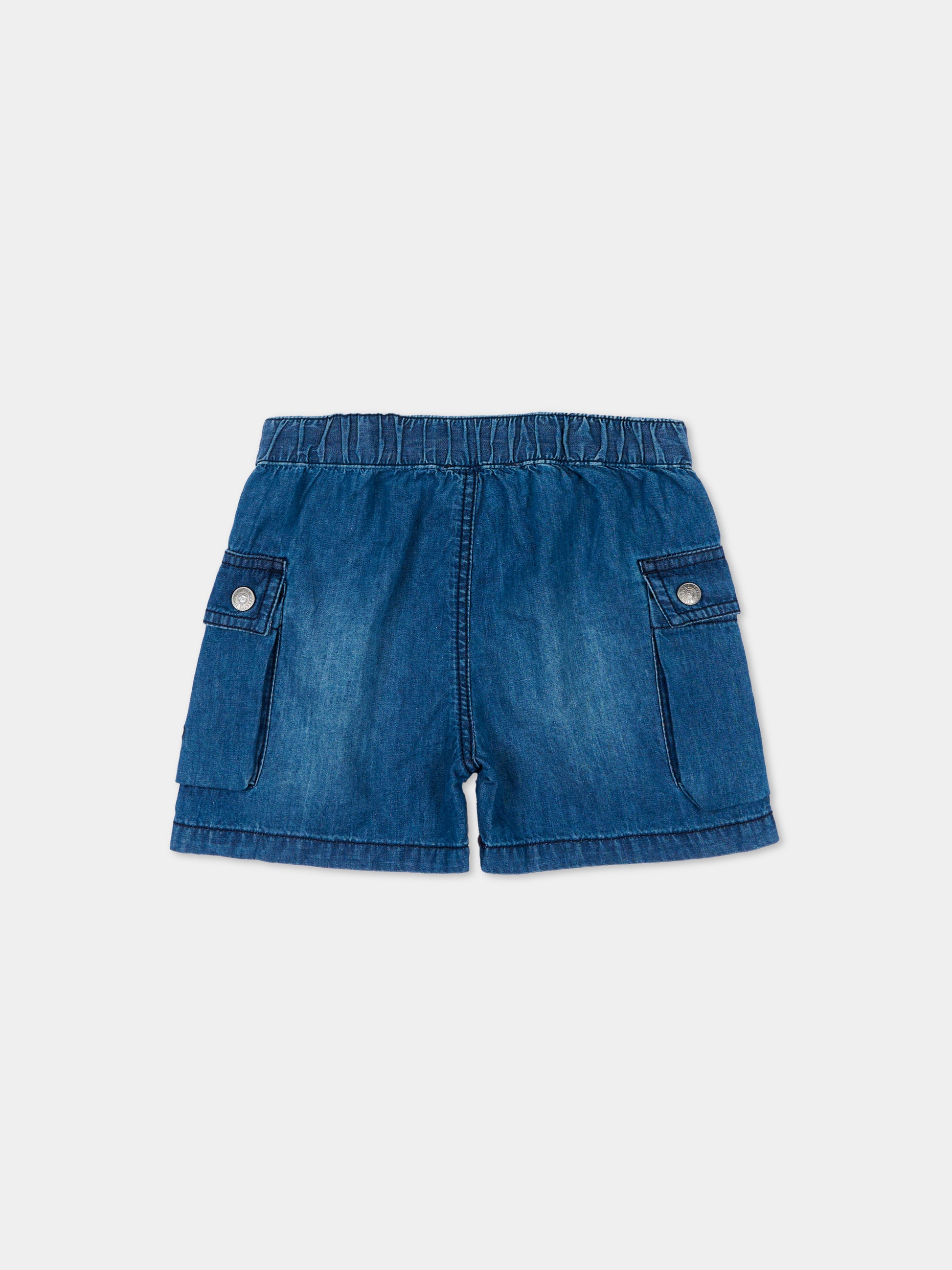 Shorts denim per neonato con logo,Diesel,K00723 KXBRW K01