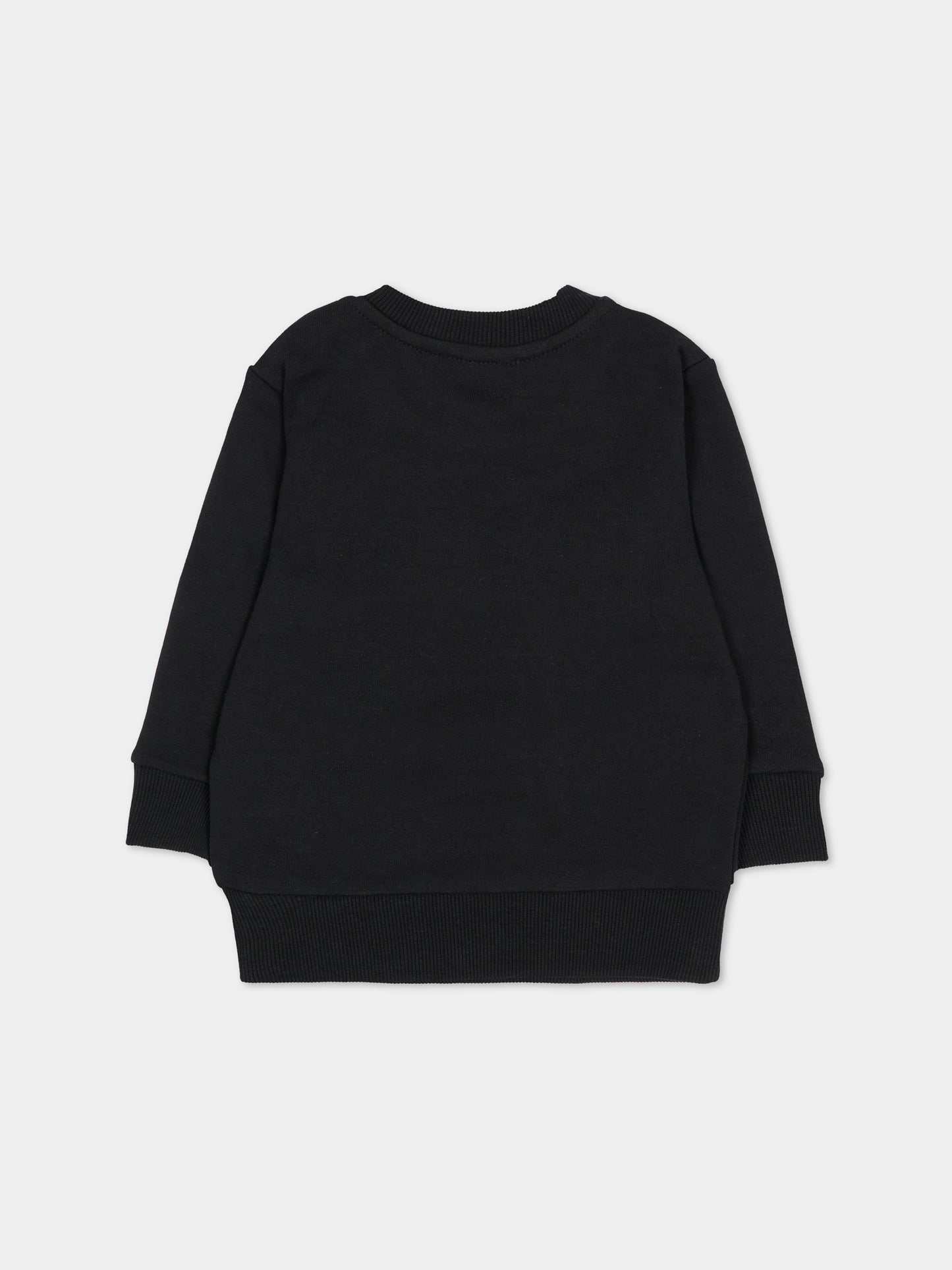 Felpa nera per neonato con logo,Diesel,K00748 KYAVF K900