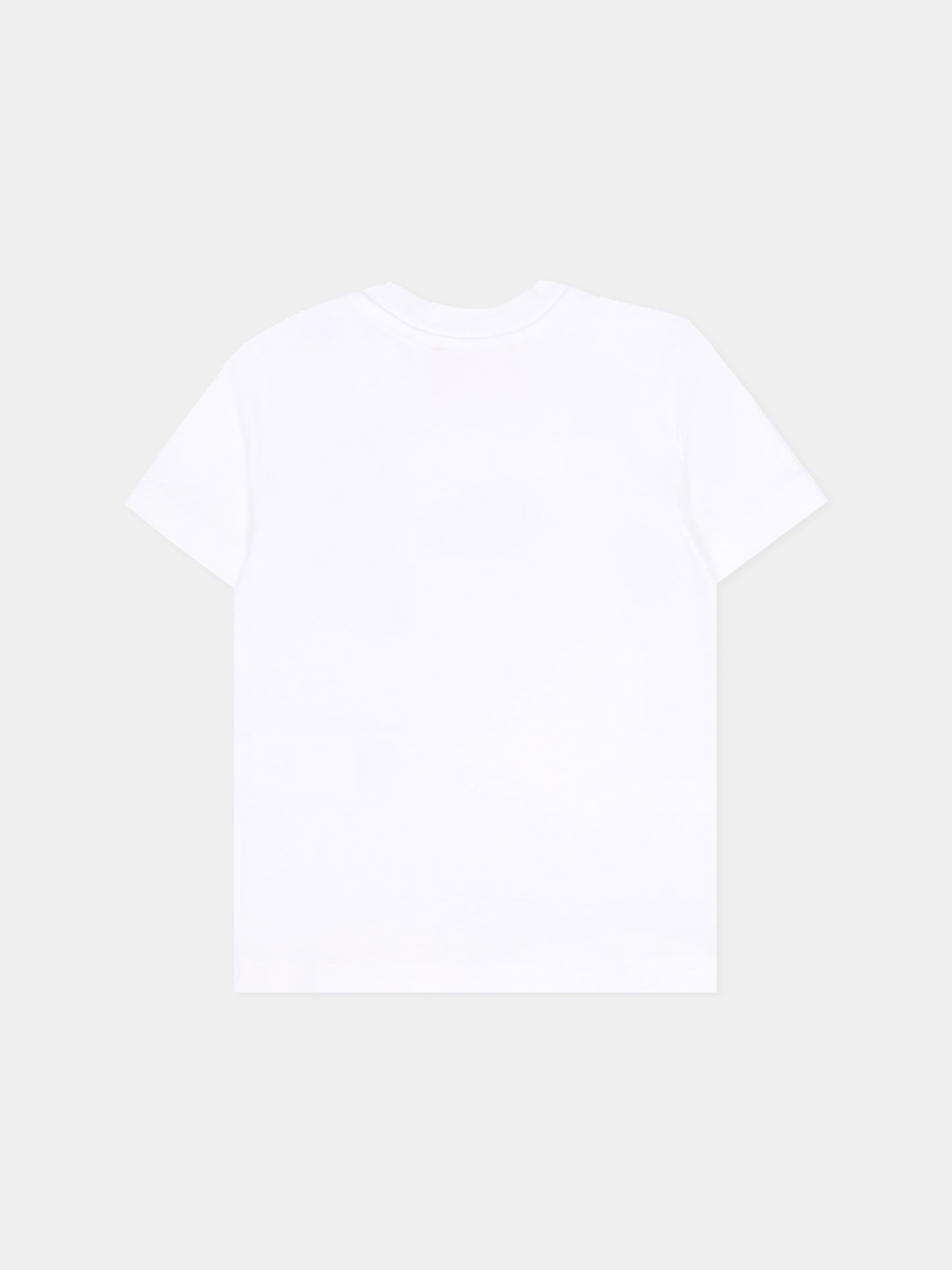 T-shirt bianca per neonato con patch,Diesel,K00760 KYAYS K100