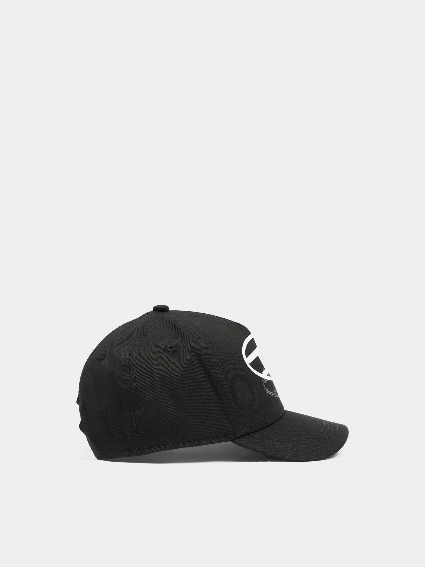 Cappello nero per bambino con logo,Diesel,J02708 KXA77 K900