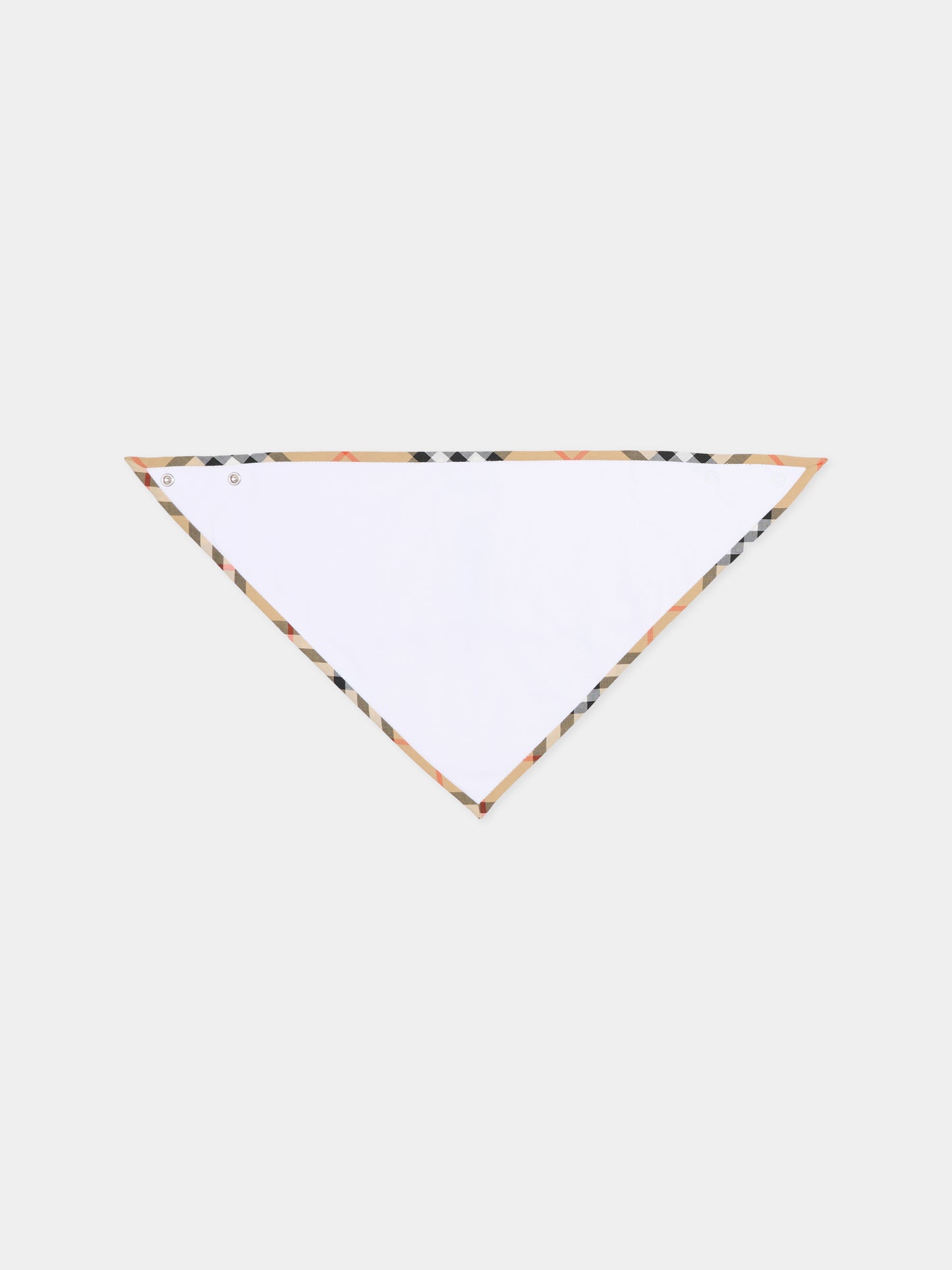 Set tutine bianca per neonati con check vintage,Burberry Kids,8119819 A1464