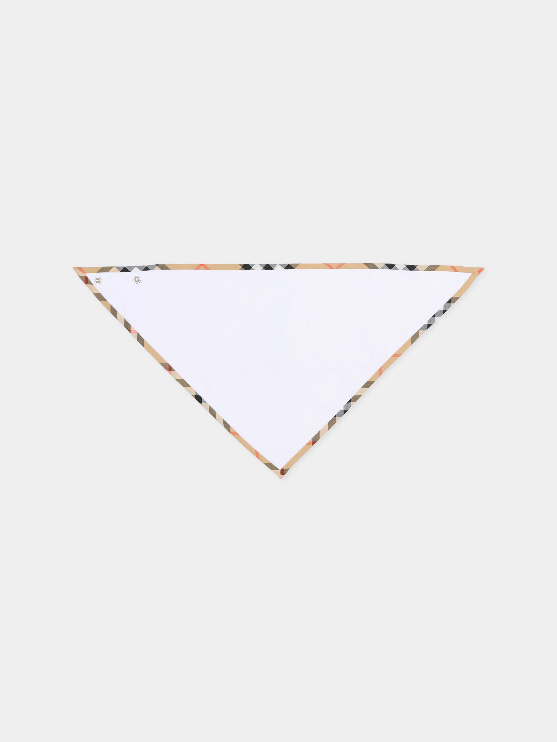 Set tutine bianca per neonati con check vintage,Burberry Kids,8119819 A1464