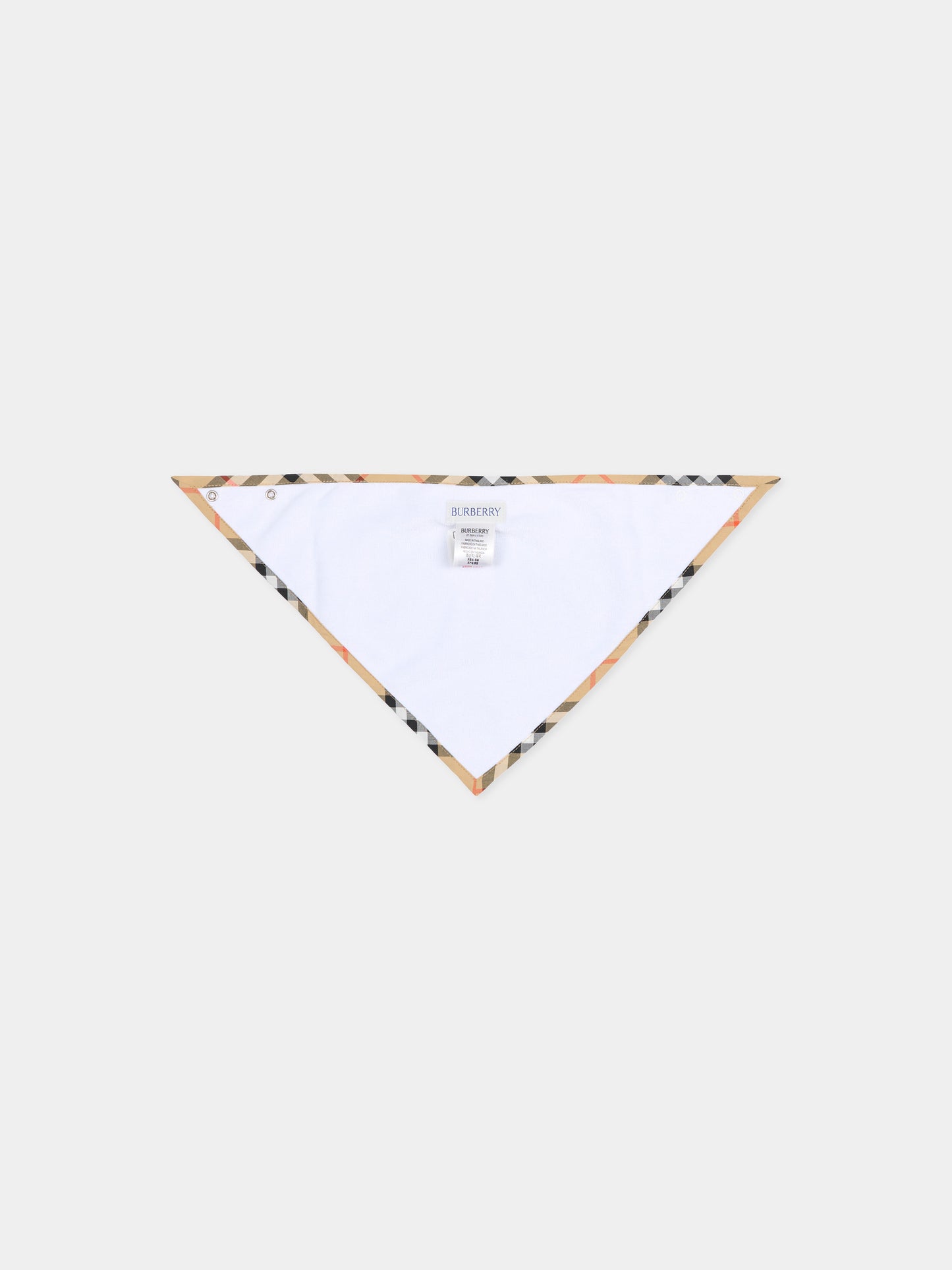 Set tutina celeste per neonato con check vintage,Burberry Kids,8119821 A2165