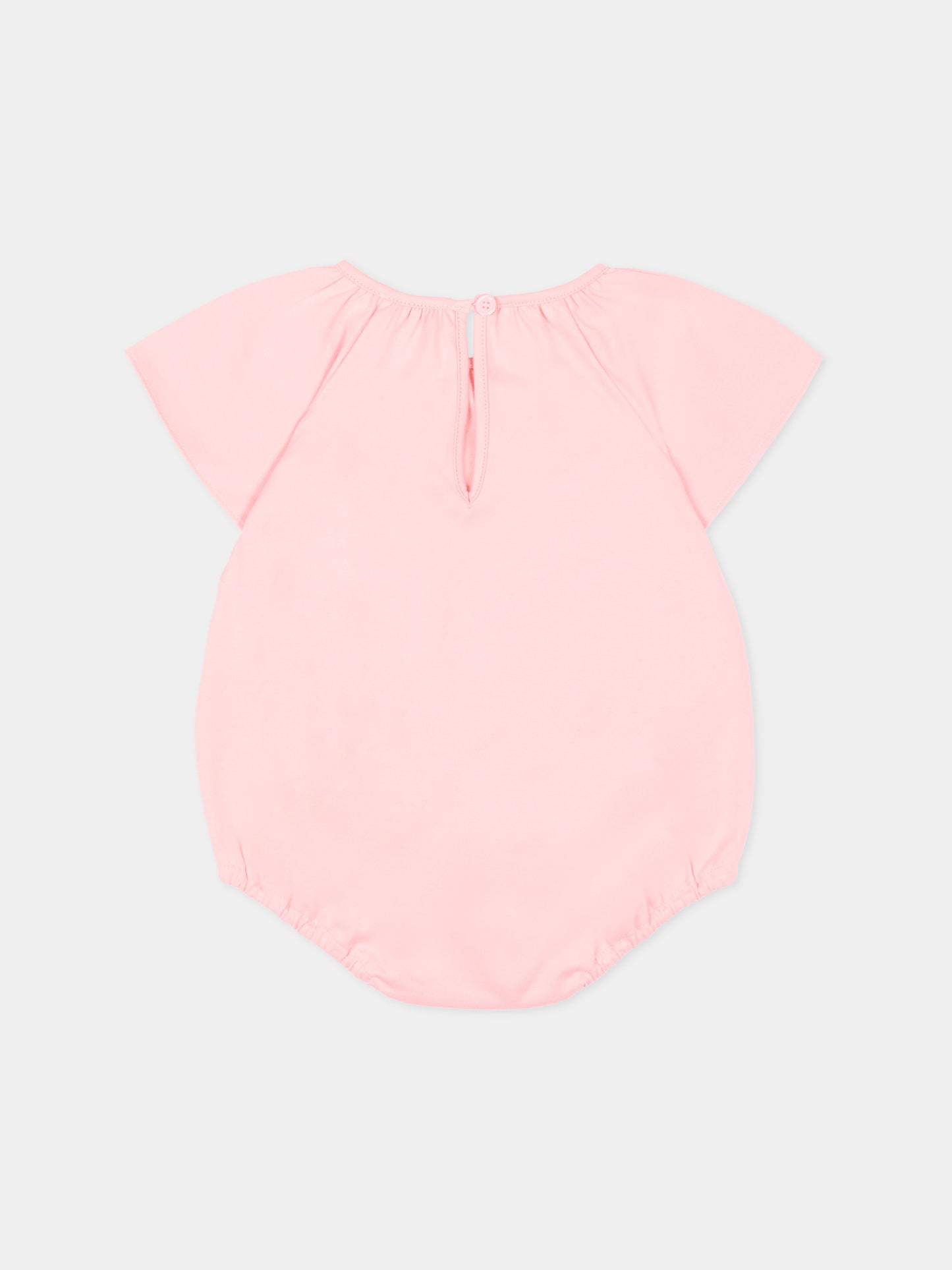 Body rosa con orsetto Burberry per neonata,Burberry Kids,8119304 C4016