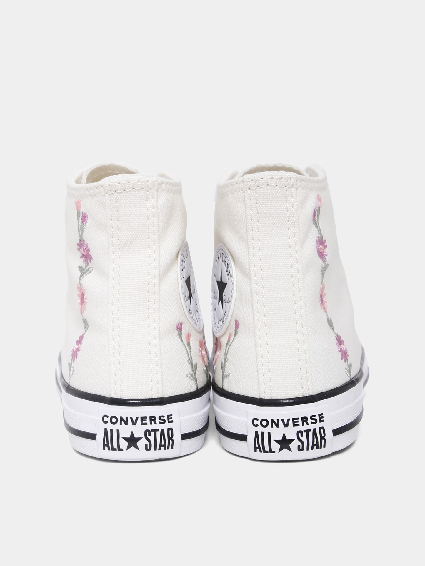Sneakers Chuck Taylor All Star avorio per bambina con fiori ricamati,Converse,A11775C