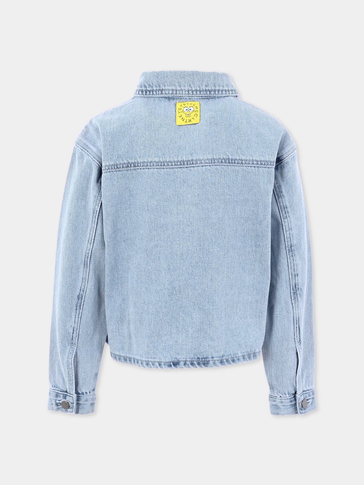 Giubbotto di jeans denim per bambina con SpongeBob,Stella Mccartney Kids,TW2B27 Z0746 600
