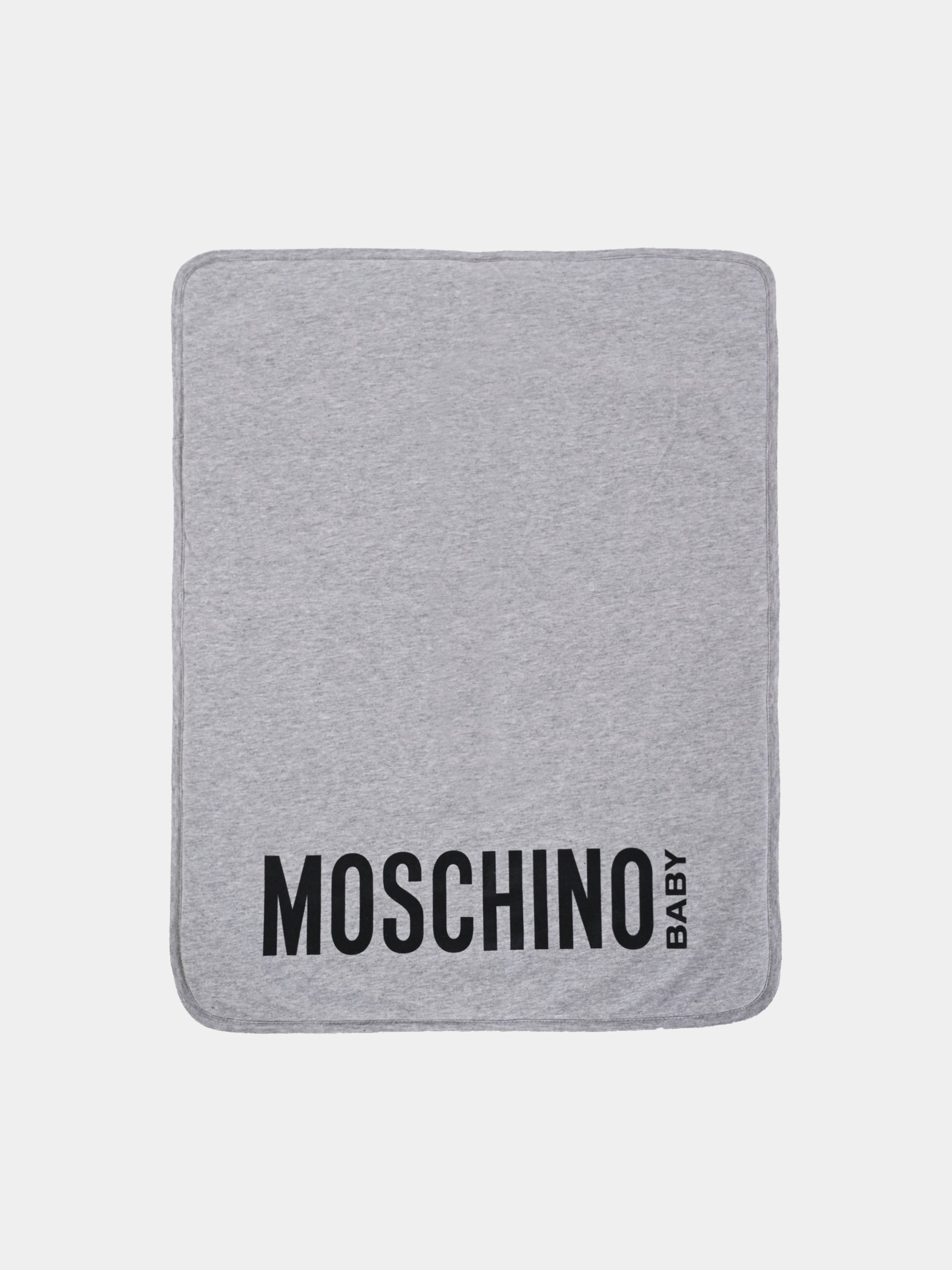 Borsa mamma grigia per neonato con Teddy Bear,Moschino Kids,MUX05B LCA19 60926