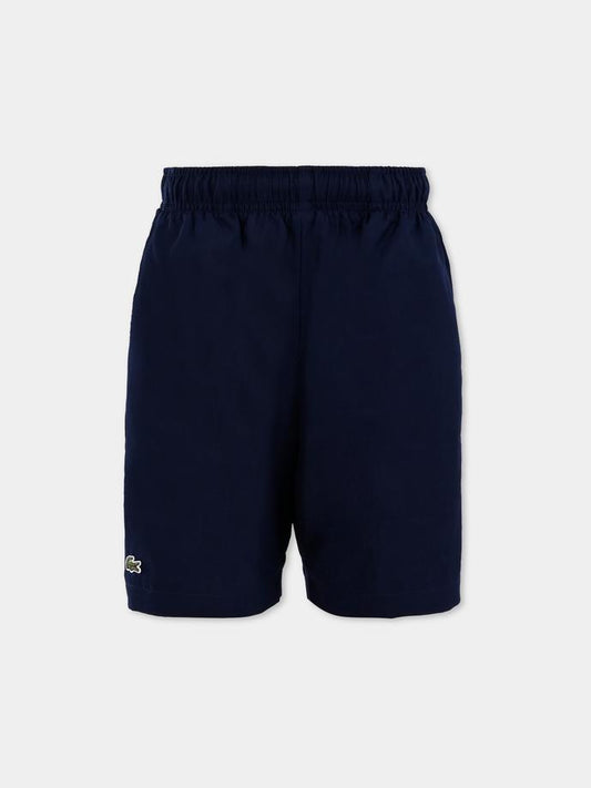 Blue shorts for boy with crocodile