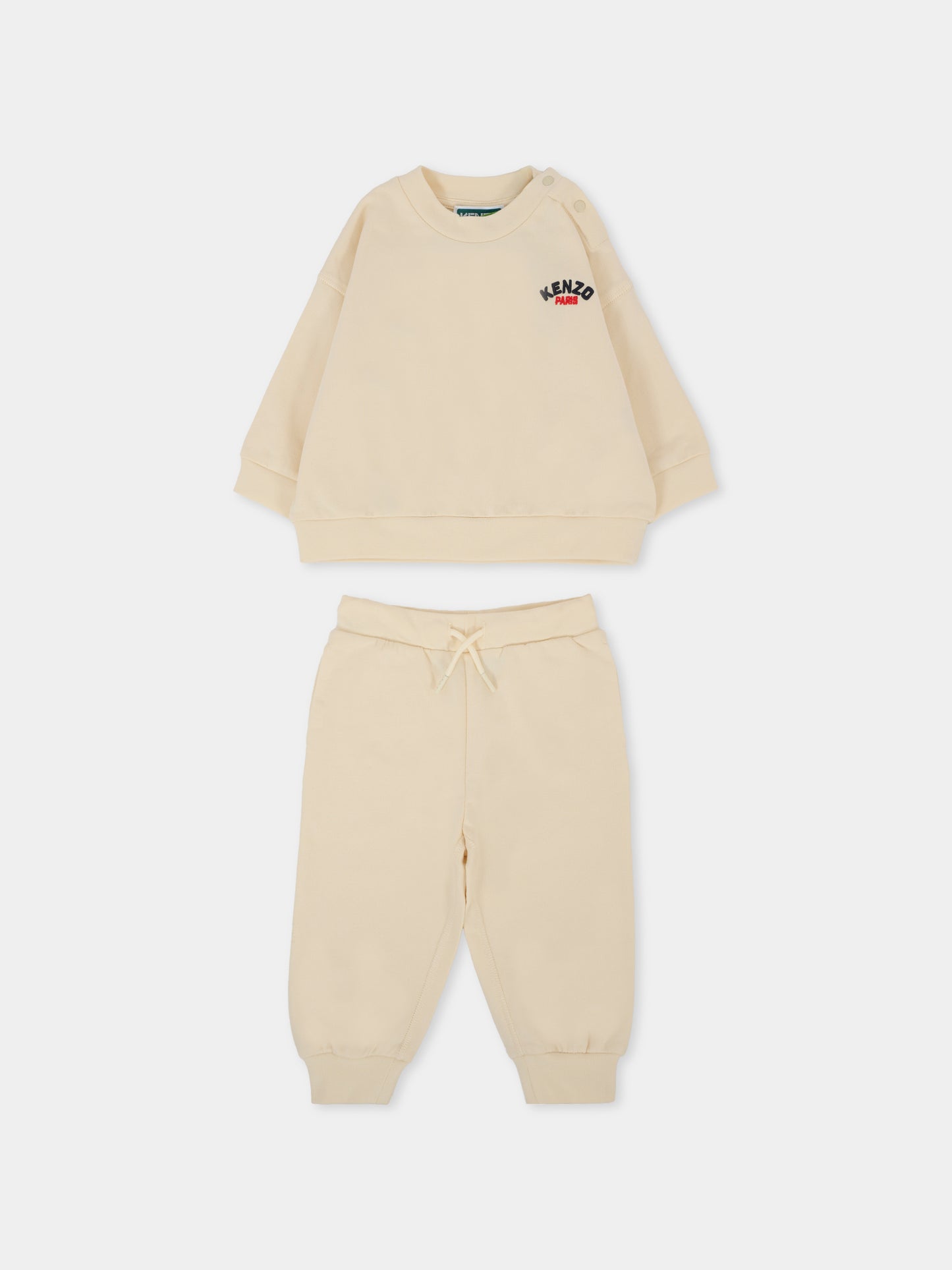 Completo beige per neonati con logo,Kenzo Kids,K60968 21G