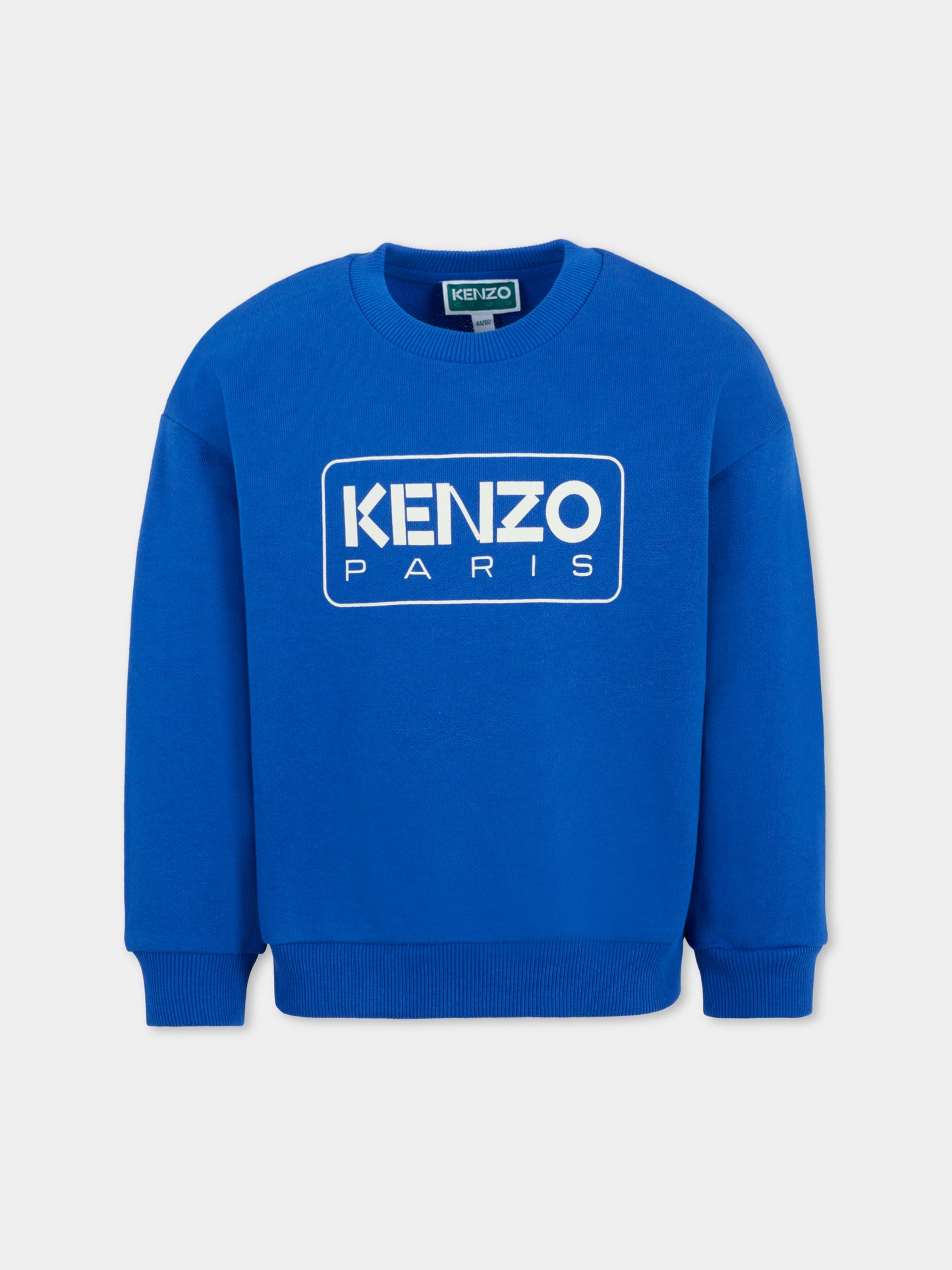 Felpa blu per bambini con logo,Kenzo Kids,K61133 829