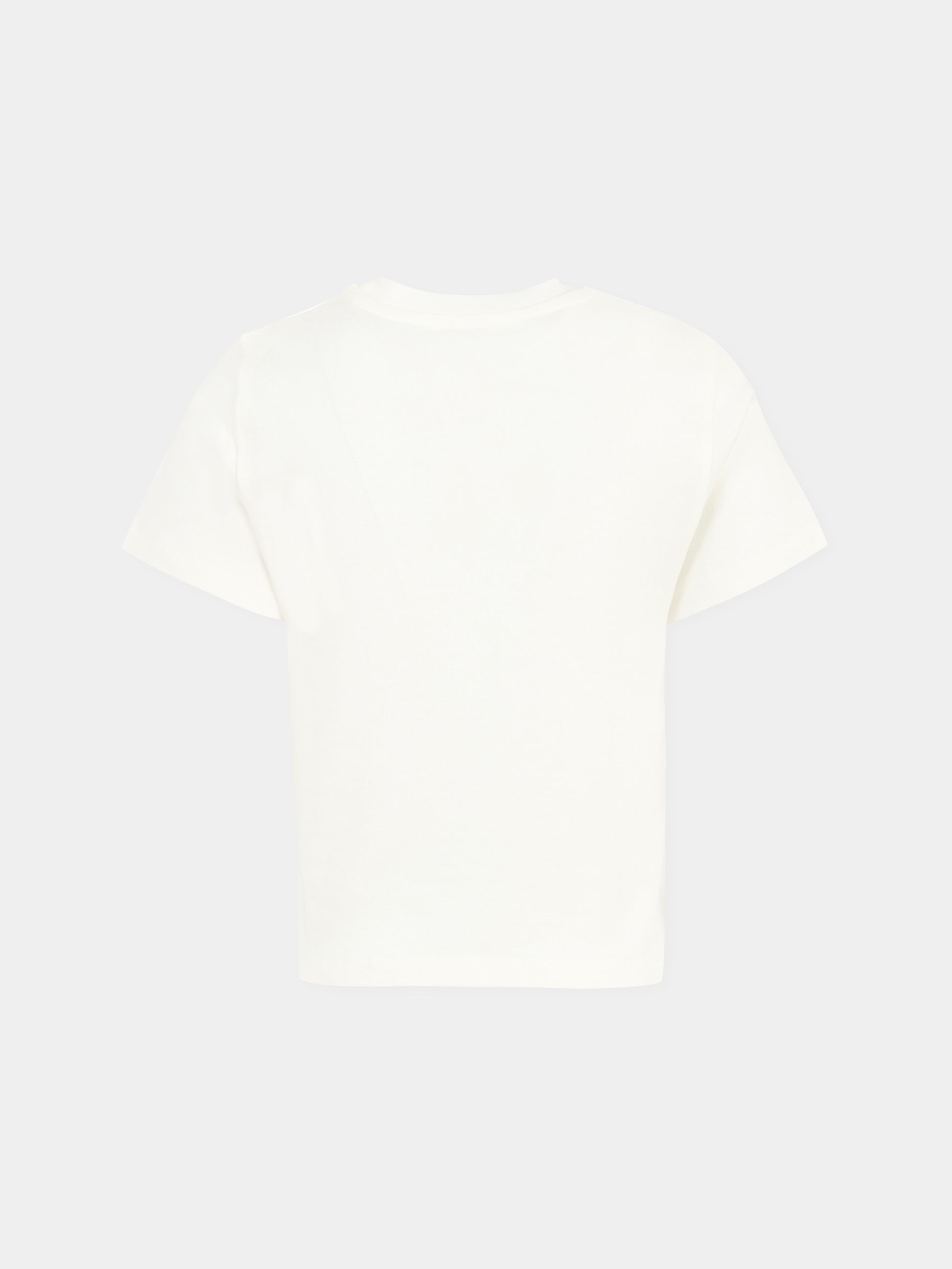 T-shirt avorio per bambina con girasole,Kenzo Kids,K61108 117