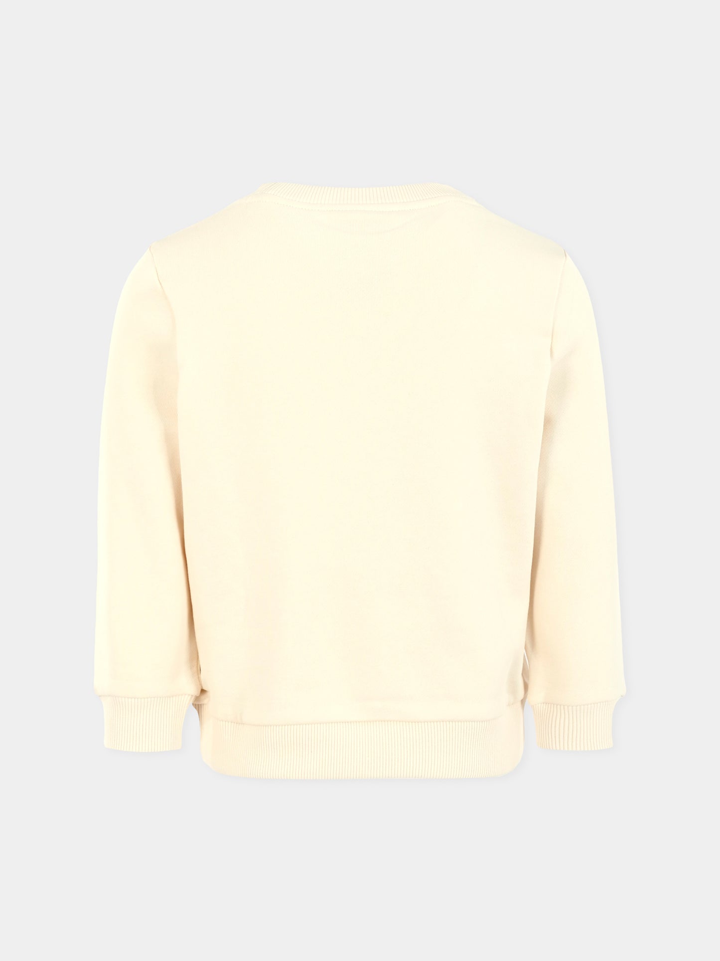 Felpa avorio per bambini con arcobaleno e coccodrillo,Lacoste,SJ8452 XFJ