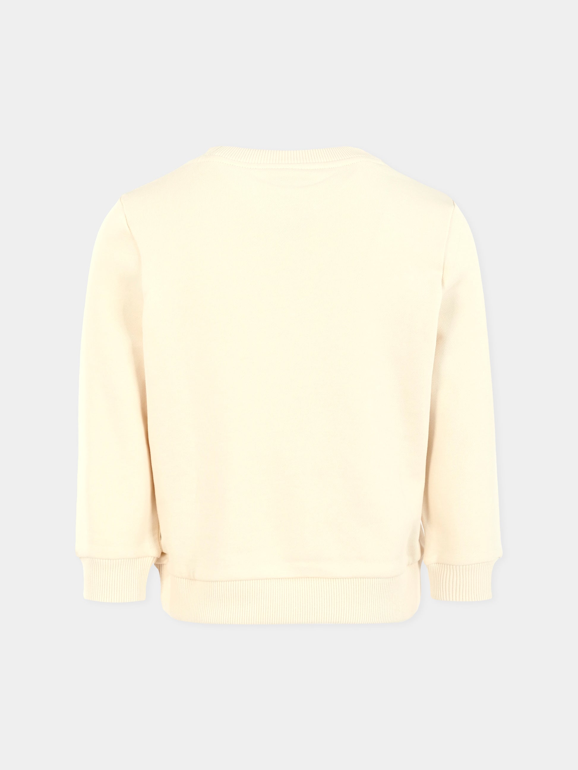 Felpa avorio per bambini con arcobaleno e coccodrillo,Lacoste,SJ8452 XFJ