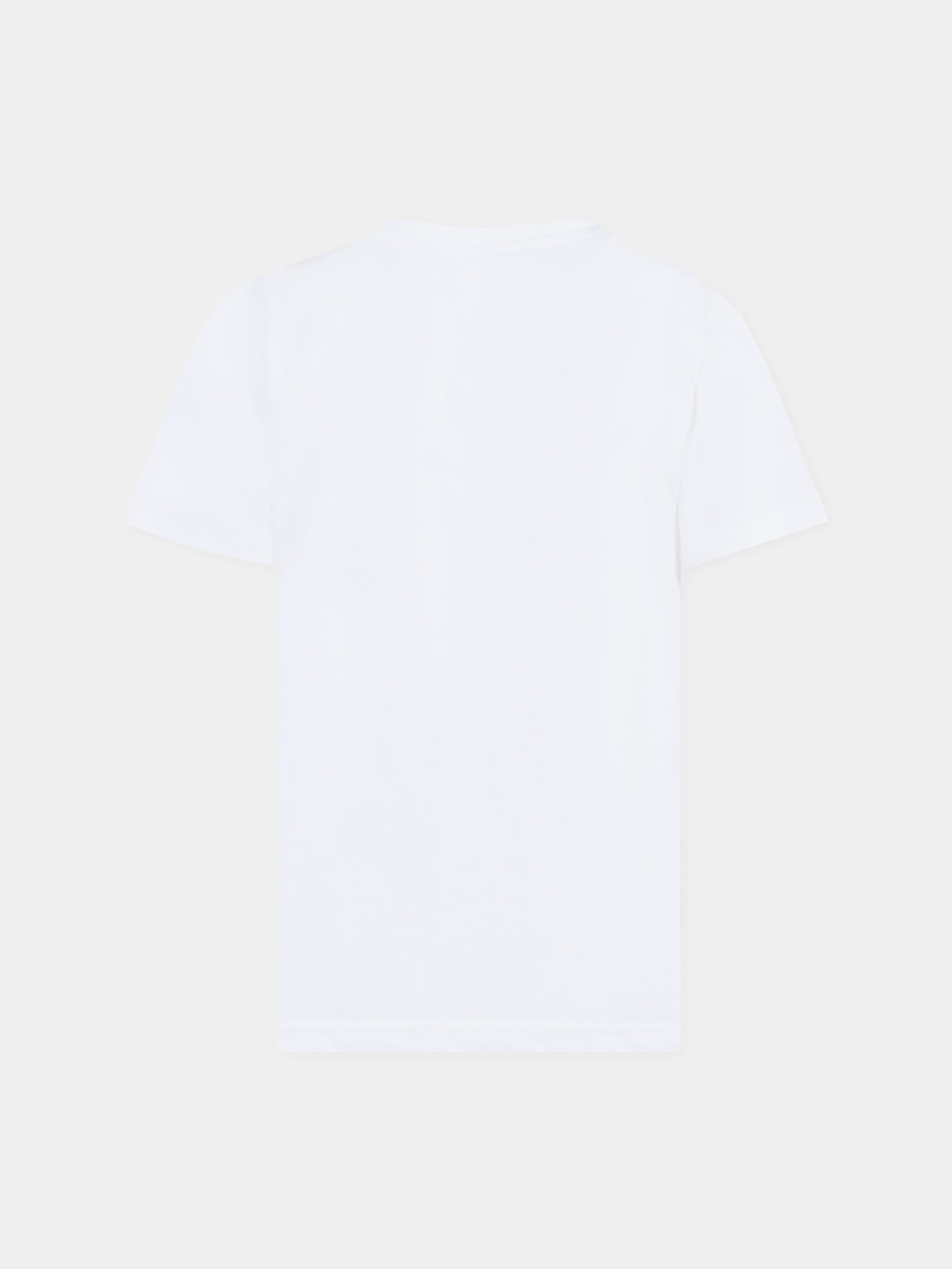 T-shirt bianca per bambini con coccodrillo,Lacoste,TJ2910 AU8