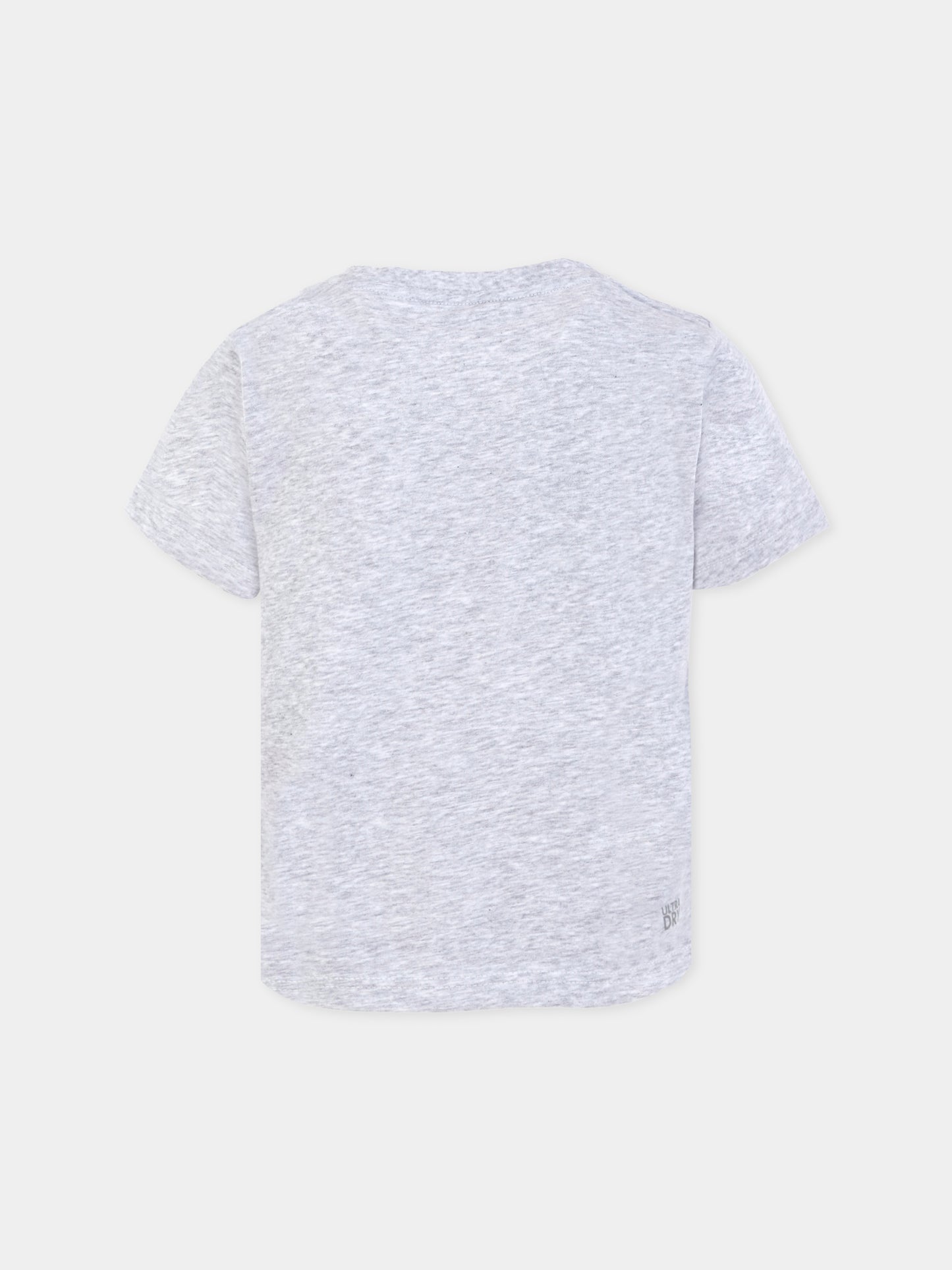 T-shirt grigia per bambino con coccodrillo,Lacoste,TJ8811 CCA