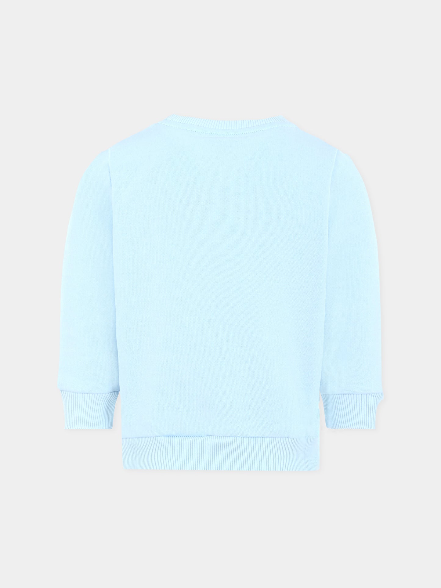 Felpa celeste per bambini con coccodrillo,Lacoste,SJ5284 T01