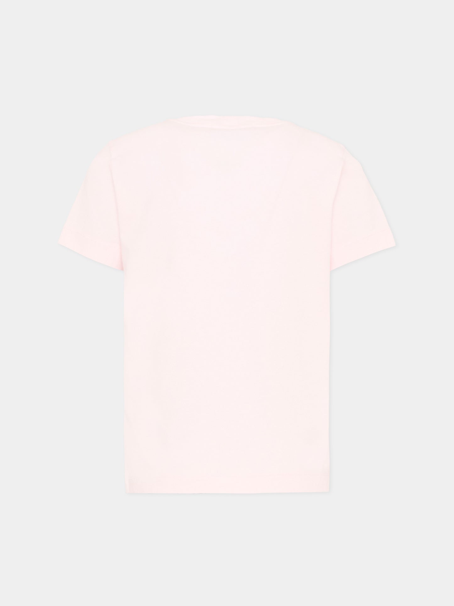 T-Shirt rosa per bambini con logo patch,Stone Island Junior,L1S16 2100002 S0047 - V0080