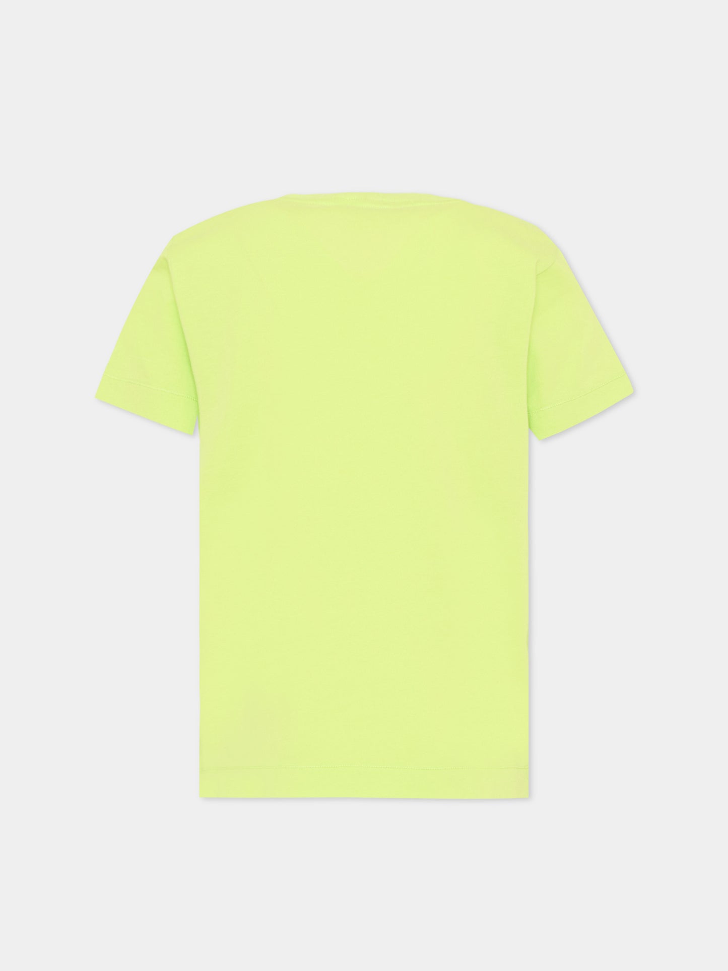 T-Shirt verde per bambino con logo patch,Stone Island Junior,L1S16 2100002 S0047 - V005F