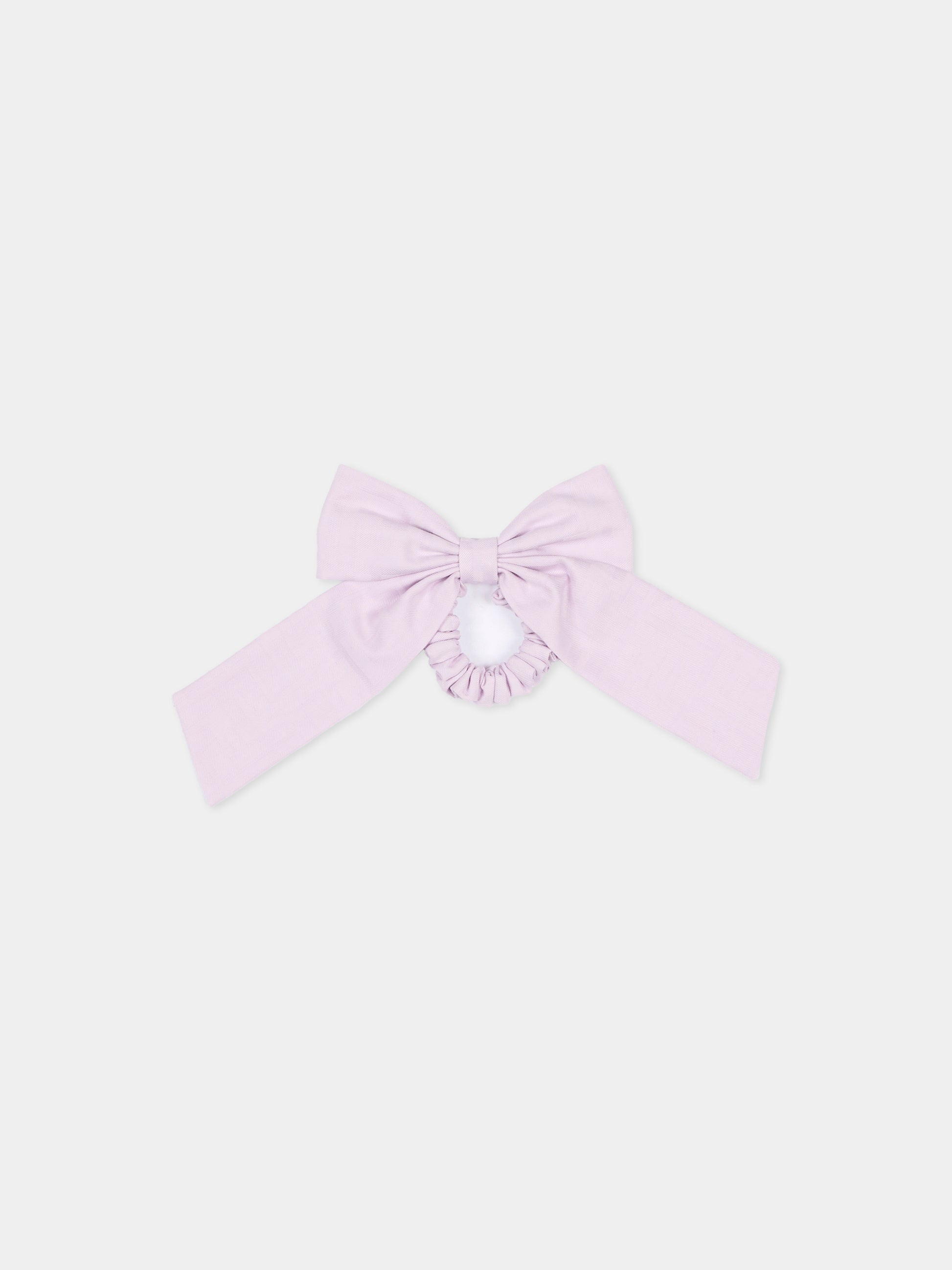 Elastico per capelli lilla per bambina con FF,Fendi Kids,JFP100 AWHA F0QF8